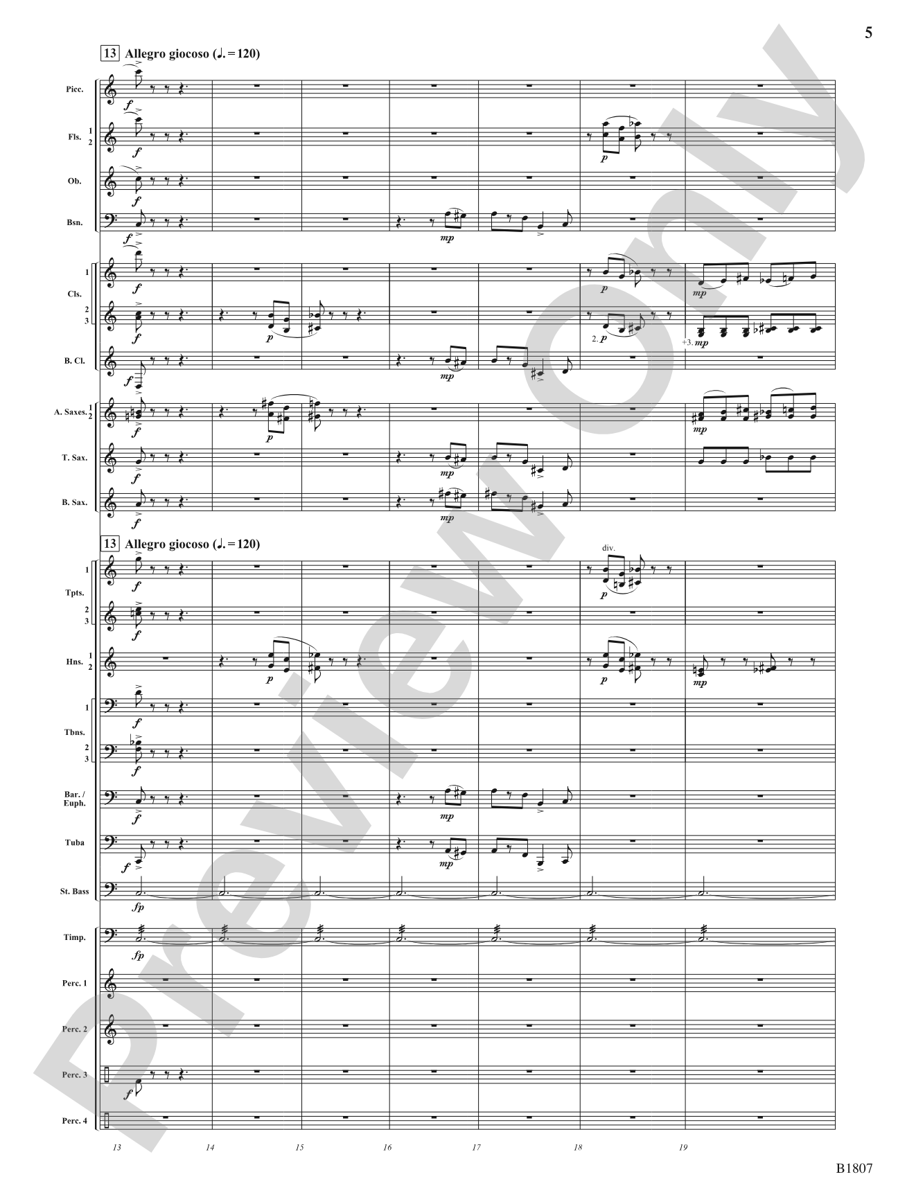 Il Mazzamurello (The Whimsical Italian Elf): Concert Band Conductor Score & Parts