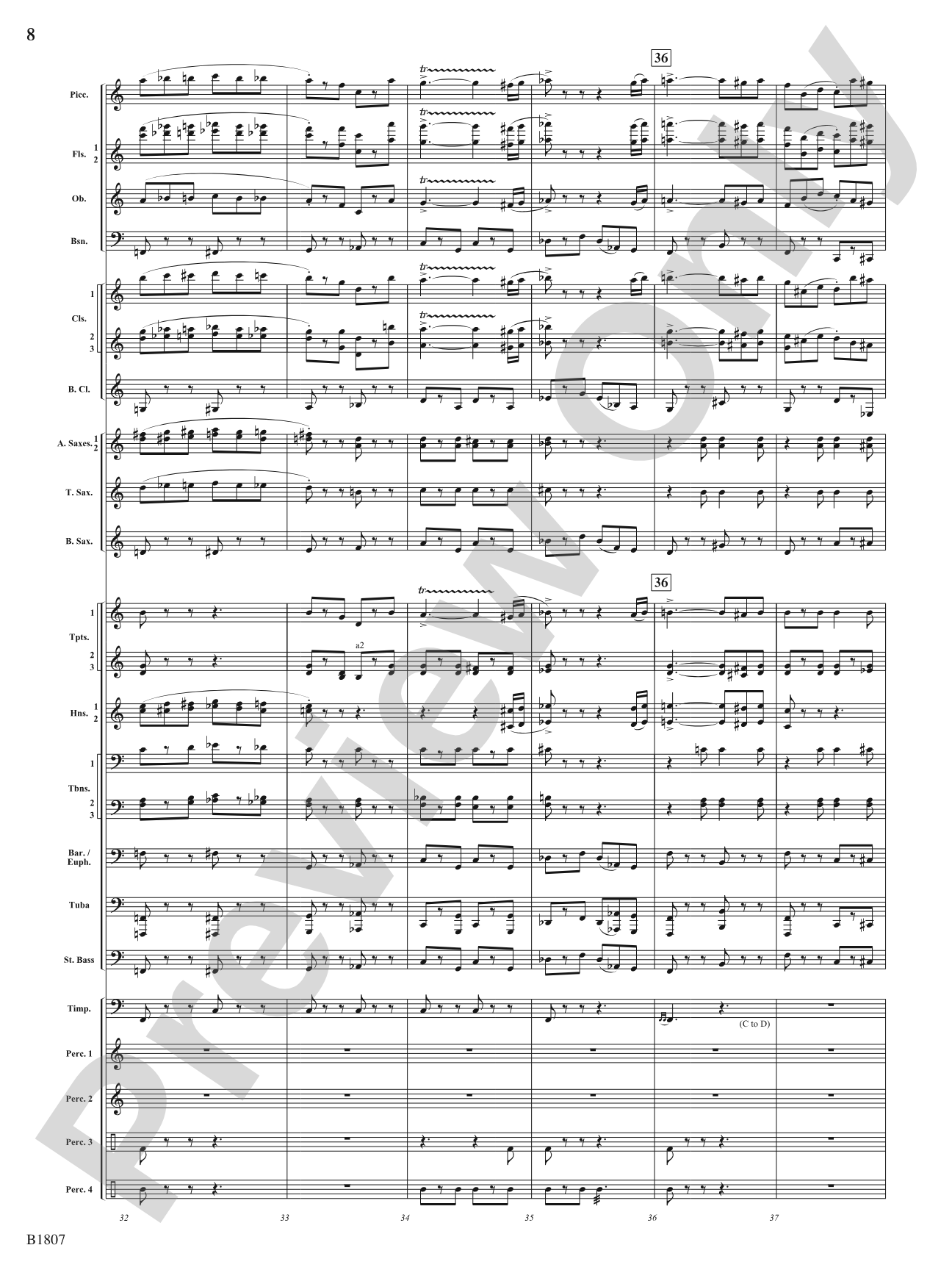 Il Mazzamurello (The Whimsical Italian Elf): Concert Band Conductor Score & Parts