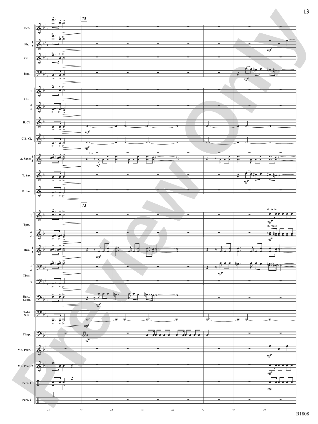 To Dance Among the Stars: Concert Band Conductor Score & Parts