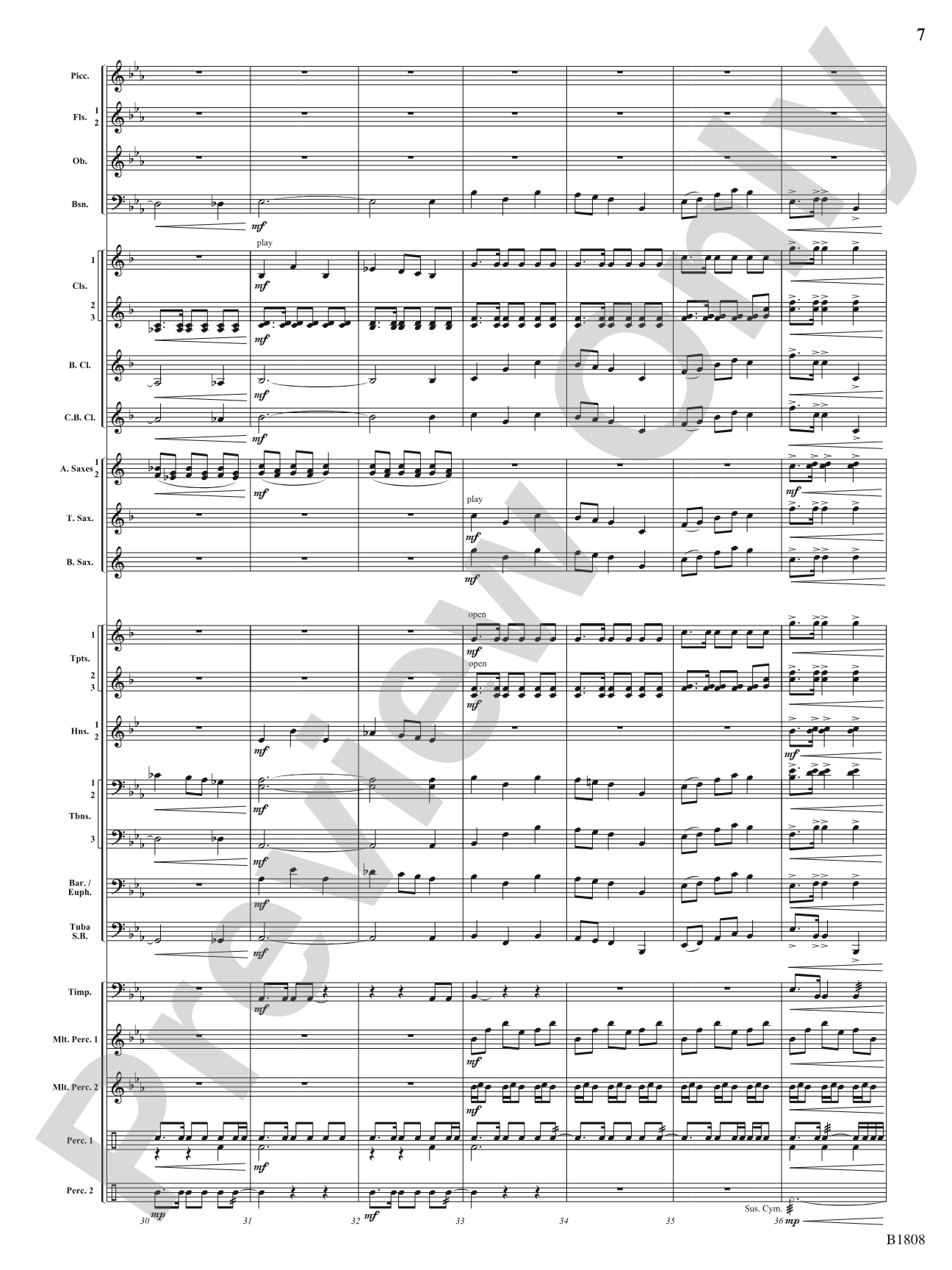 To Dance Among the Stars: Concert Band Conductor Score & Parts