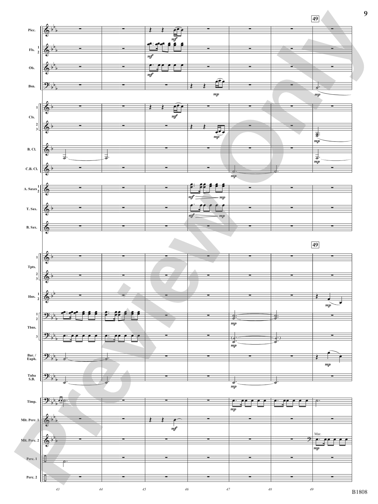 To Dance Among the Stars: Concert Band Conductor Score & Parts