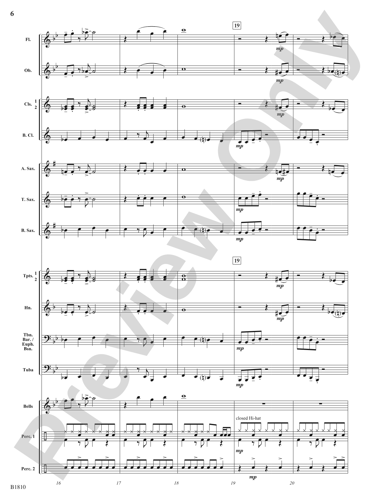 Fair Shake (Rock 'n' Roll Tambourine Feature): Concert Band Conductor Score & Parts