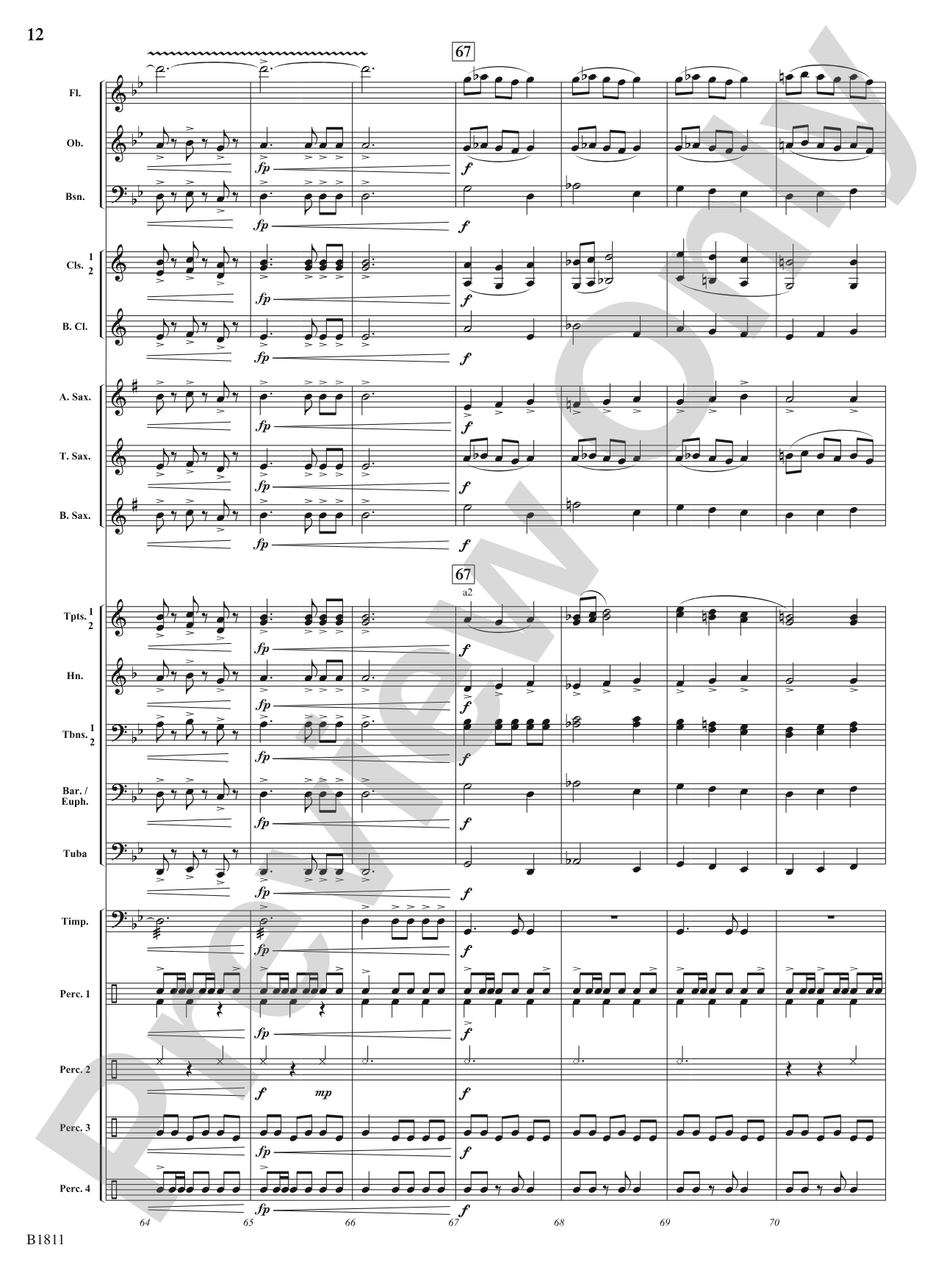 Danza del Toro: Concert Band Conductor Score & Parts