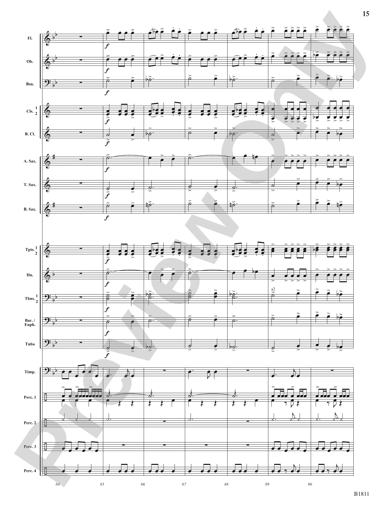 Danza del Toro: Concert Band Conductor Score & Parts