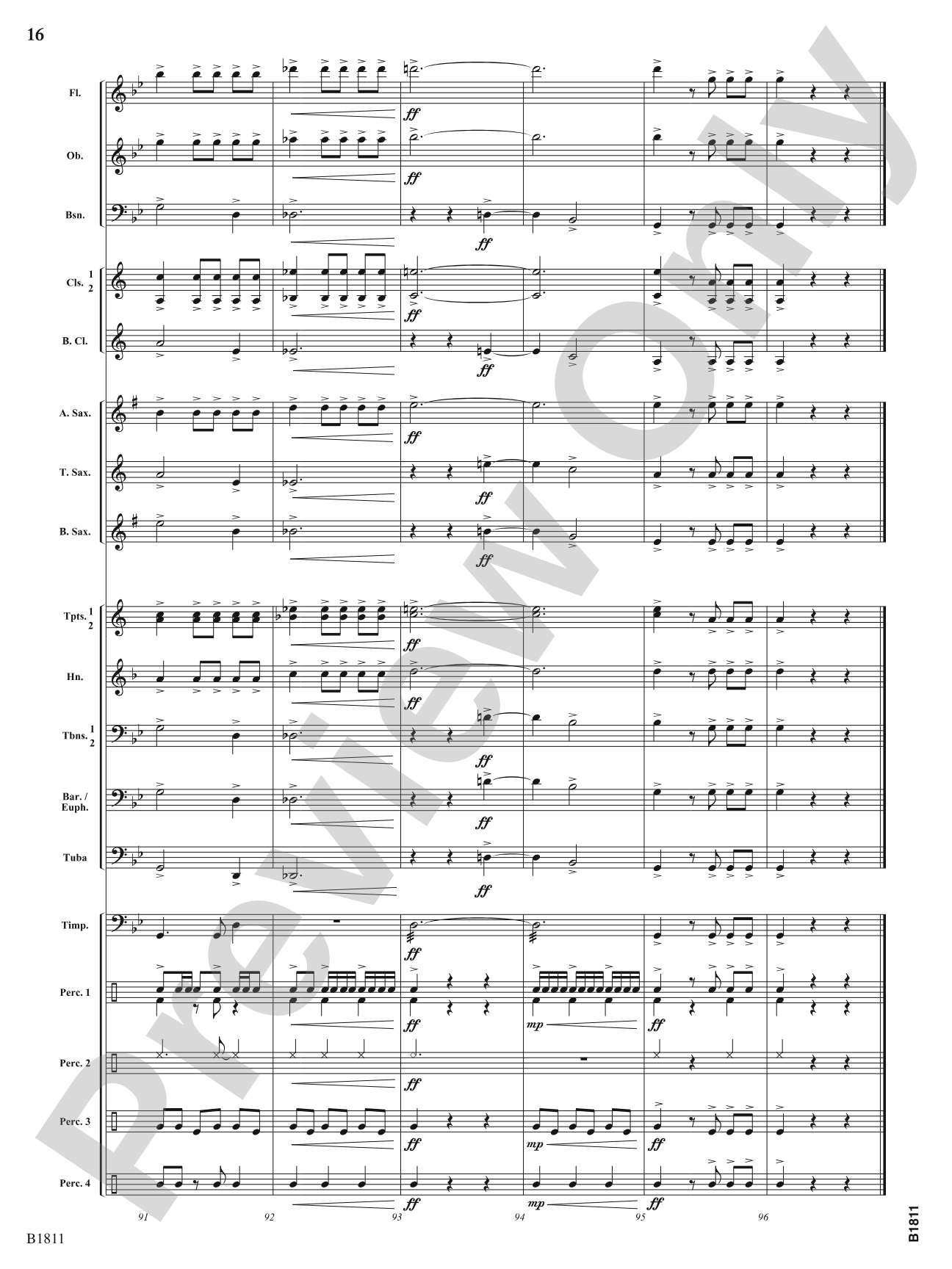 Danza del Toro: Concert Band Conductor Score & Parts