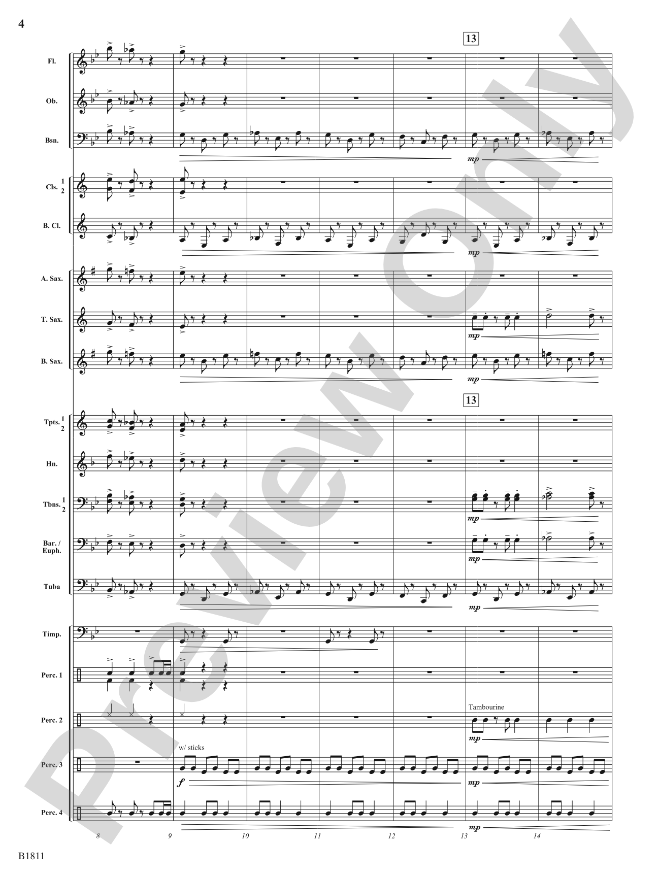 Danza del Toro: Concert Band Conductor Score & Parts