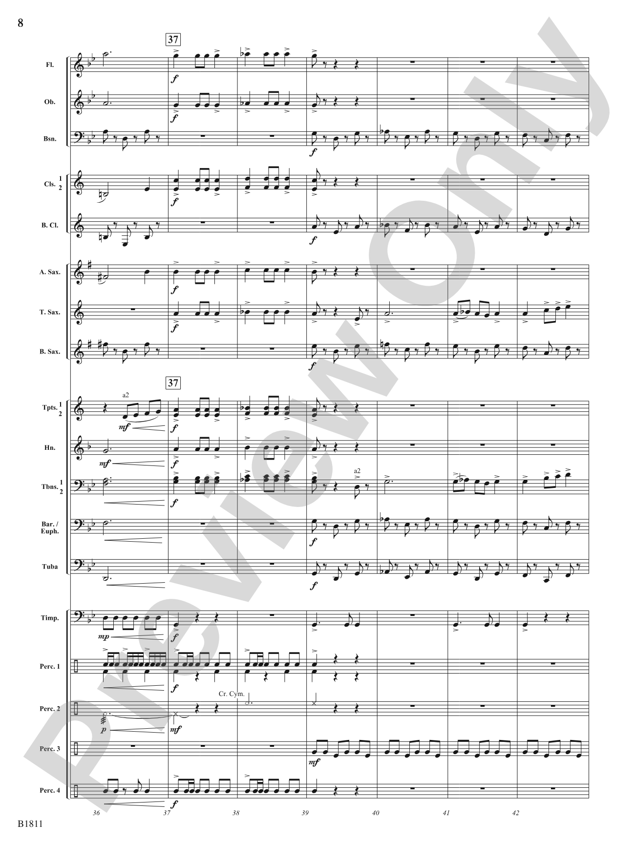 Danza del Toro: Concert Band Conductor Score & Parts