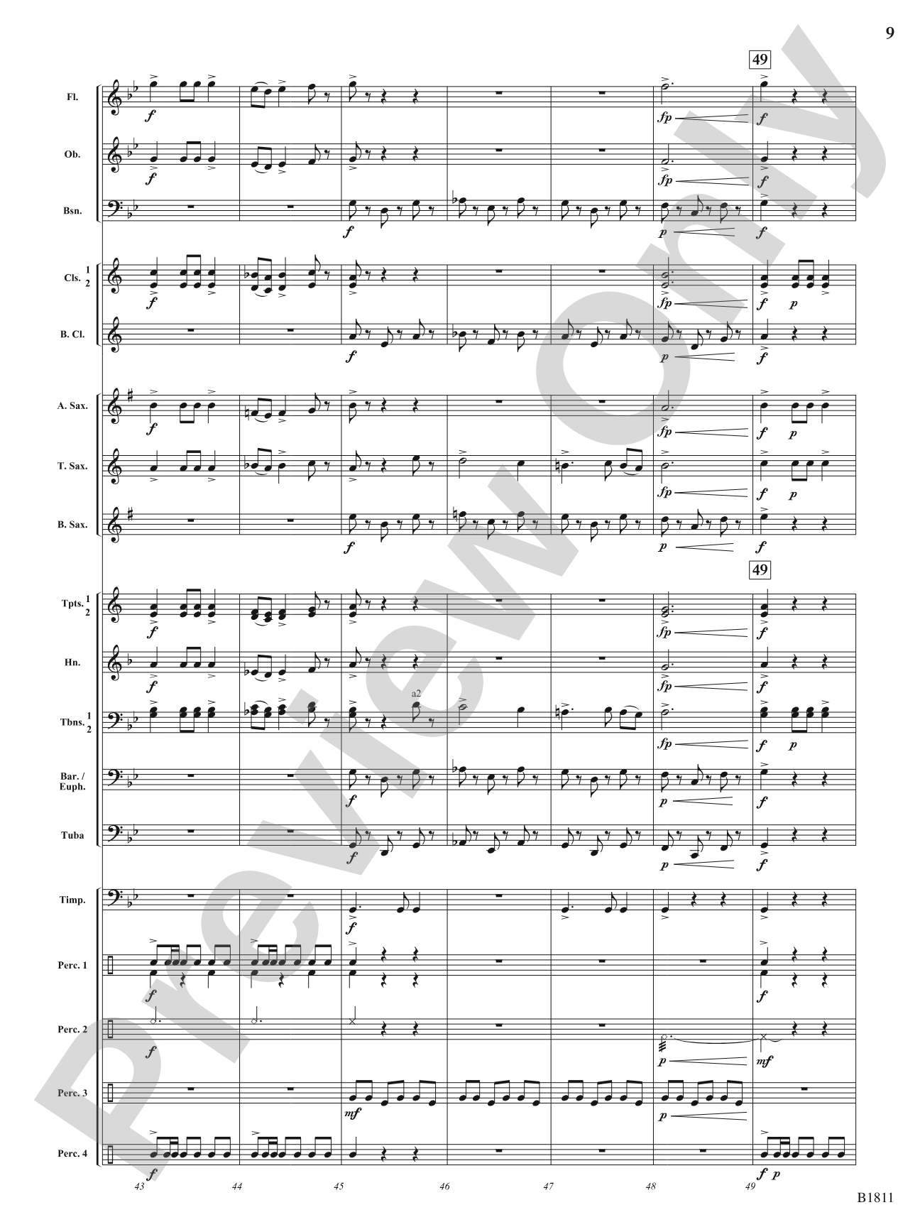 Danza del Toro: Concert Band Conductor Score & Parts