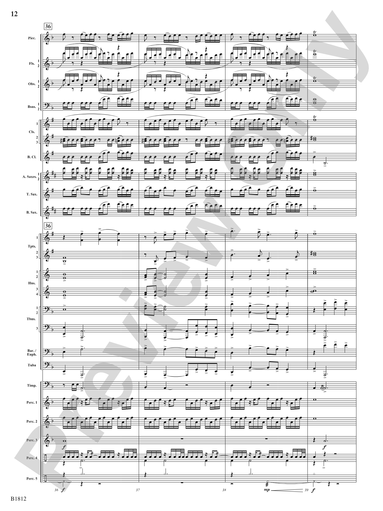Pixelated World: Concert Band Conductor Score & Parts