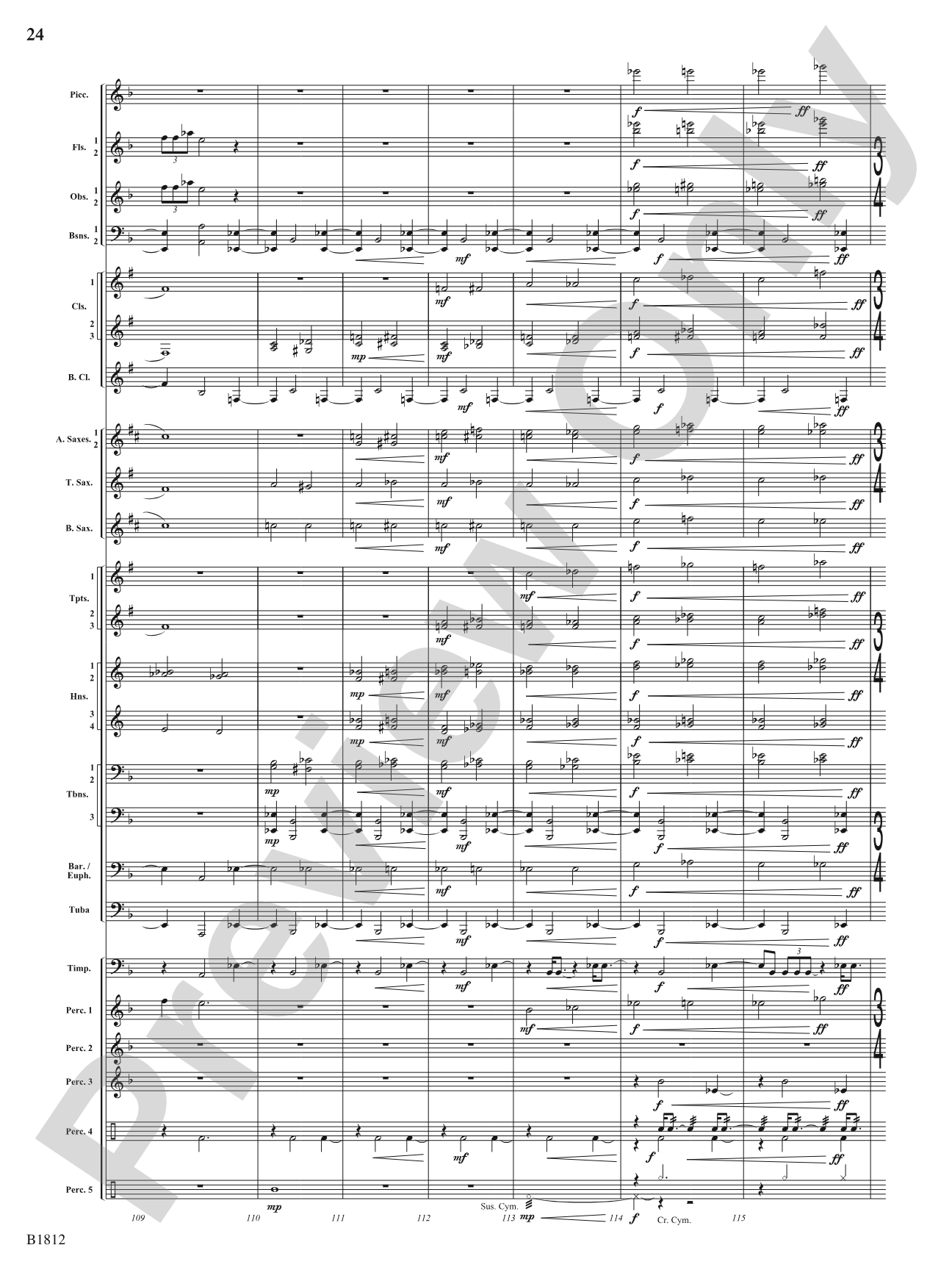 Pixelated World: Concert Band Conductor Score & Parts