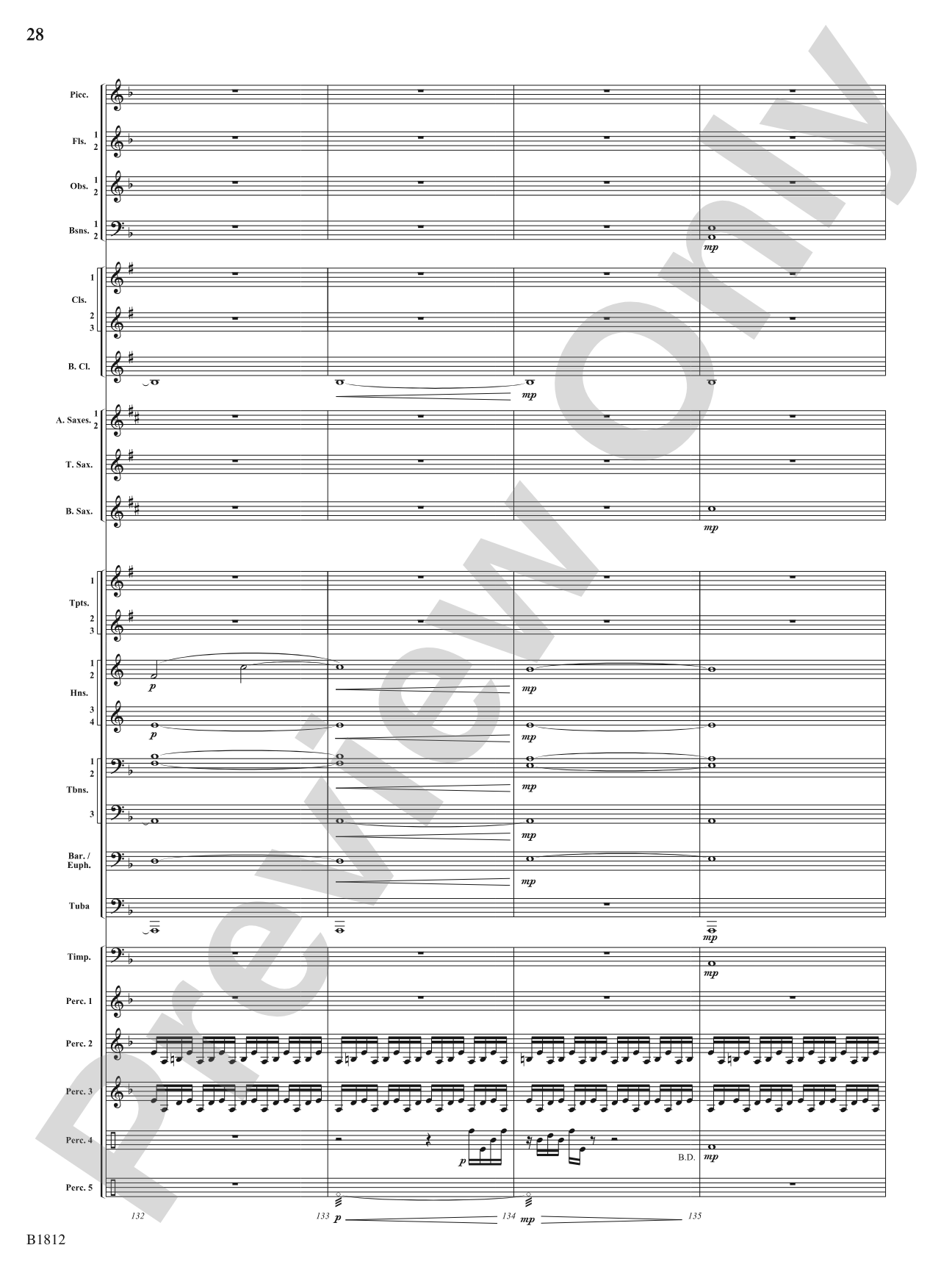 Pixelated World: Concert Band Conductor Score & Parts