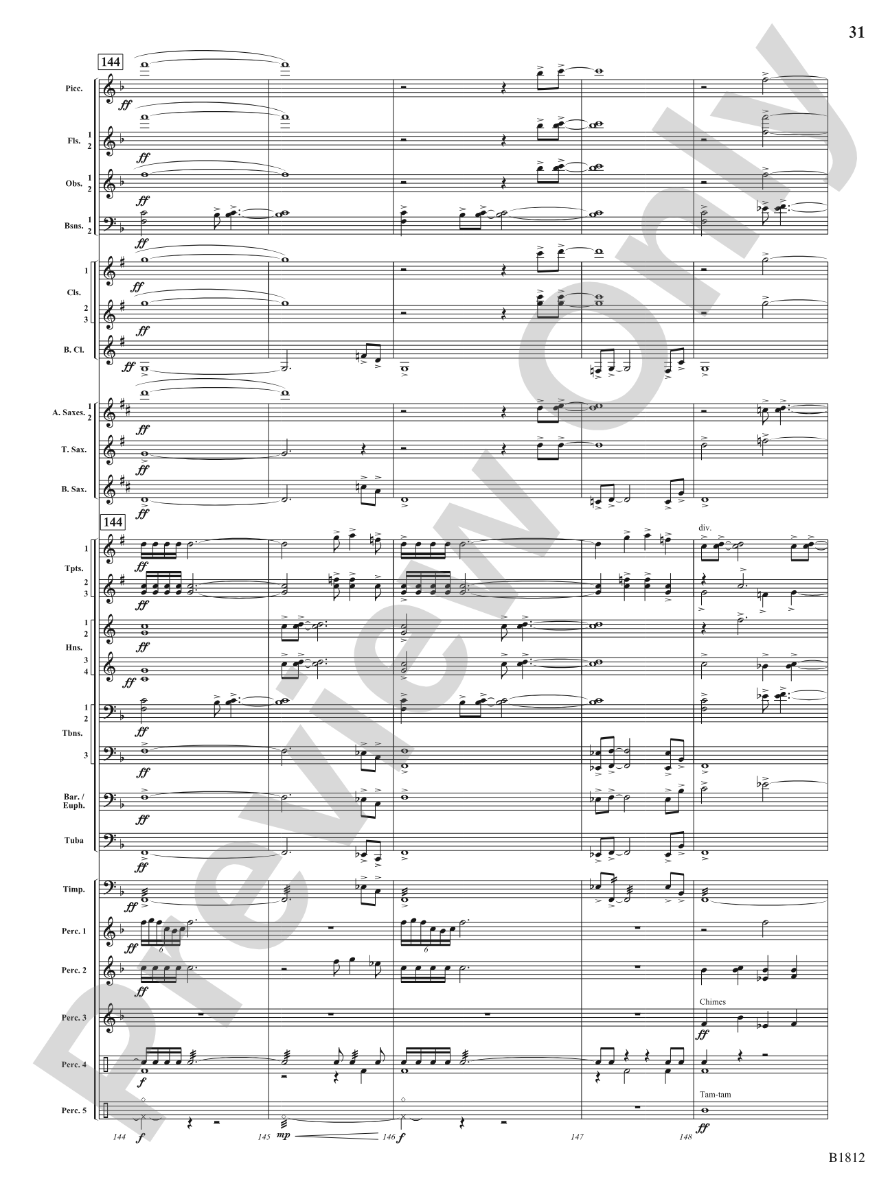 Pixelated World: Concert Band Conductor Score & Parts