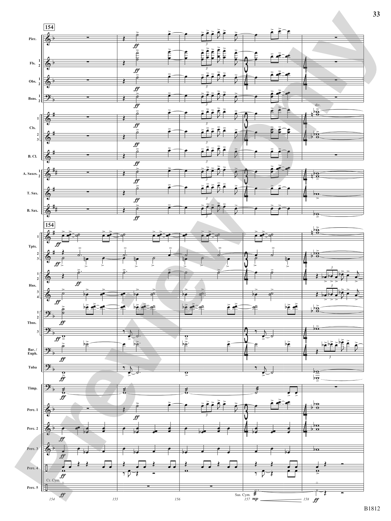 Pixelated World: Concert Band Conductor Score & Parts