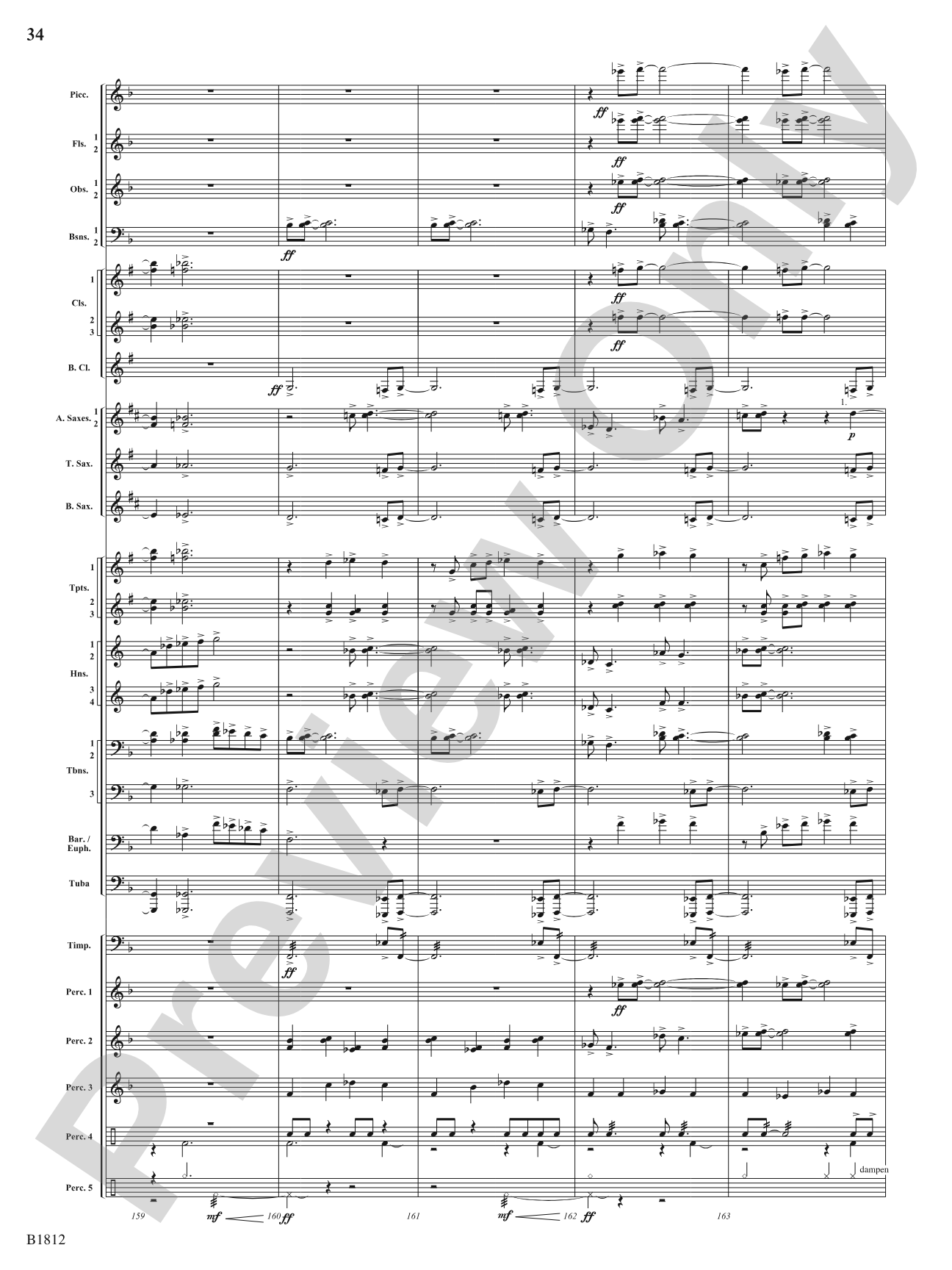 Pixelated World: Concert Band Conductor Score & Parts