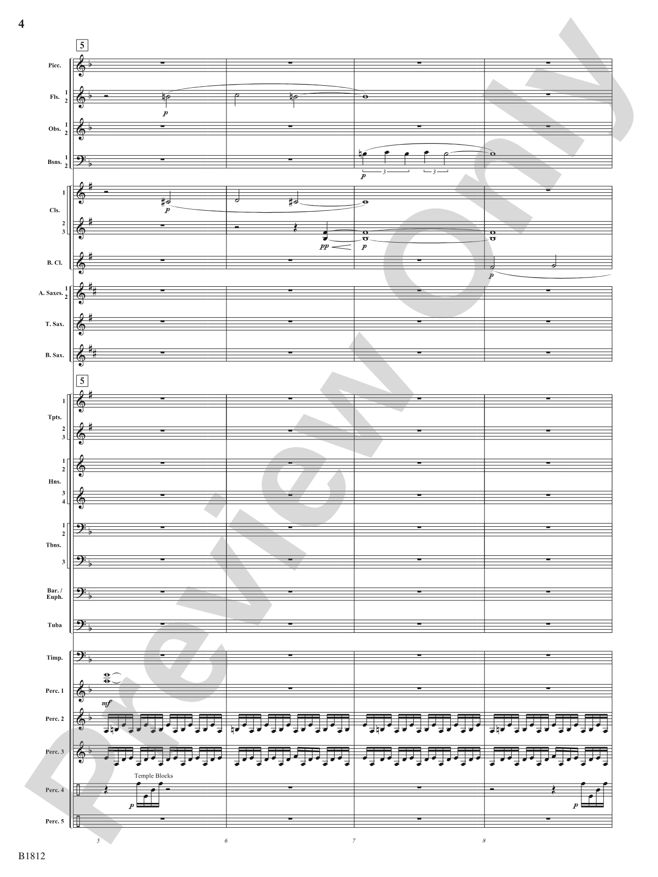 Pixelated World: Concert Band Conductor Score & Parts