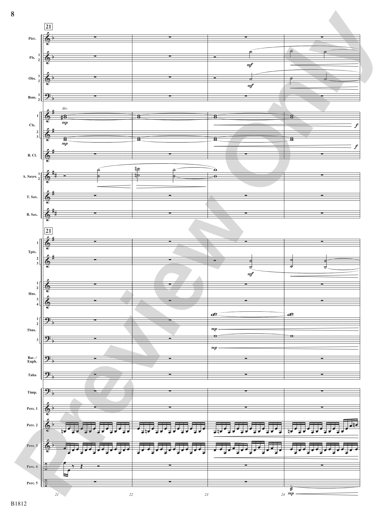 Pixelated World: Concert Band Conductor Score & Parts