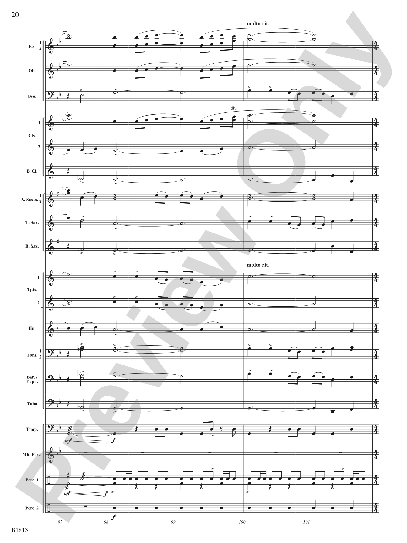 Multnomah (Legend of the Falls): Concert Band Conductor Score & Parts