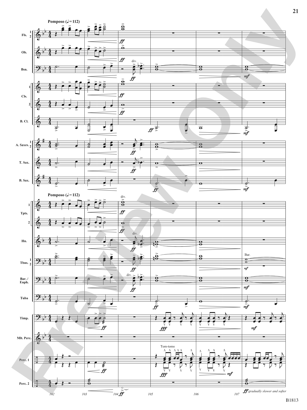 Multnomah (Legend of the Falls): Concert Band Conductor Score & Parts