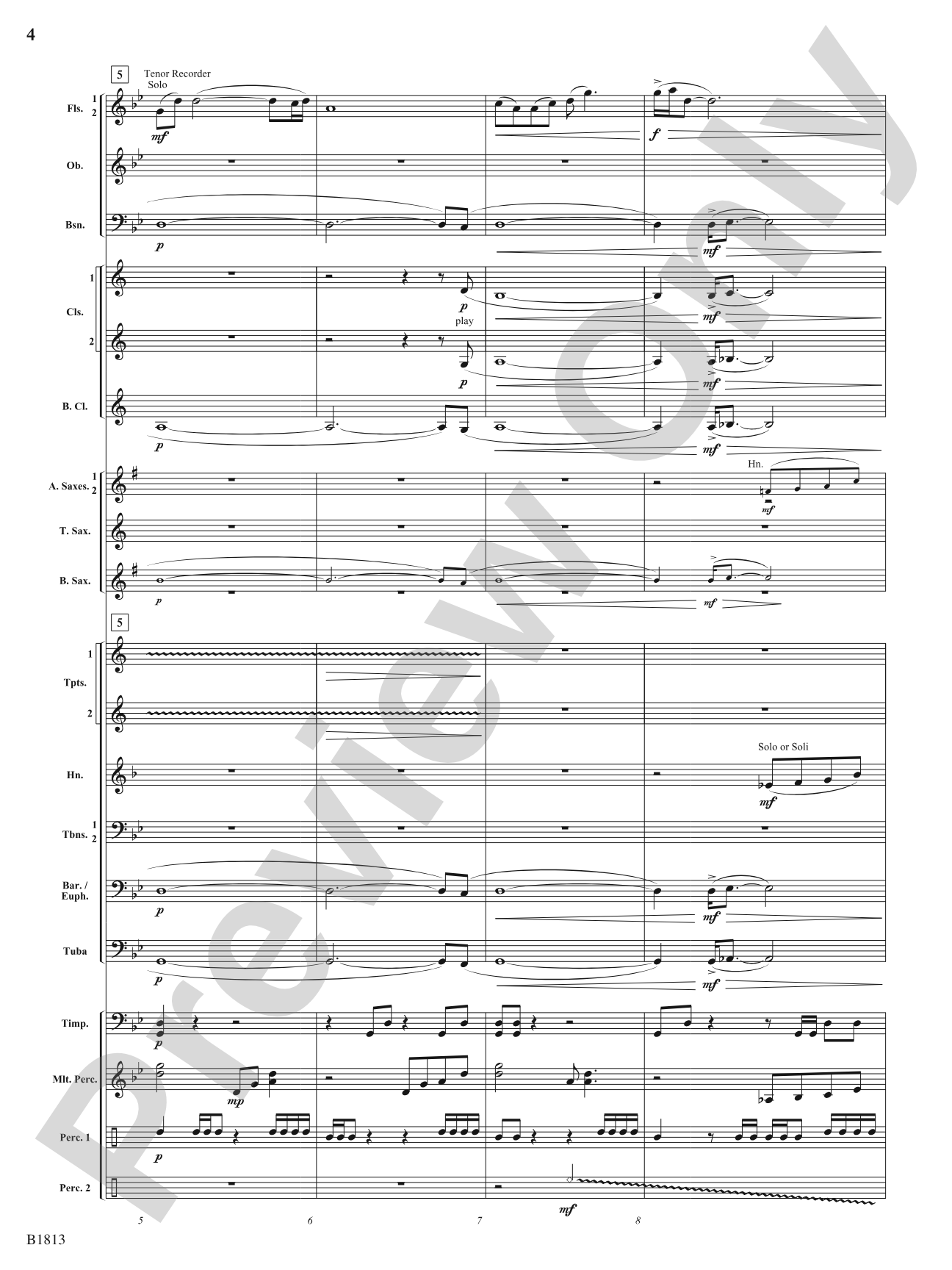 Multnomah (Legend of the Falls): Concert Band Conductor Score & Parts