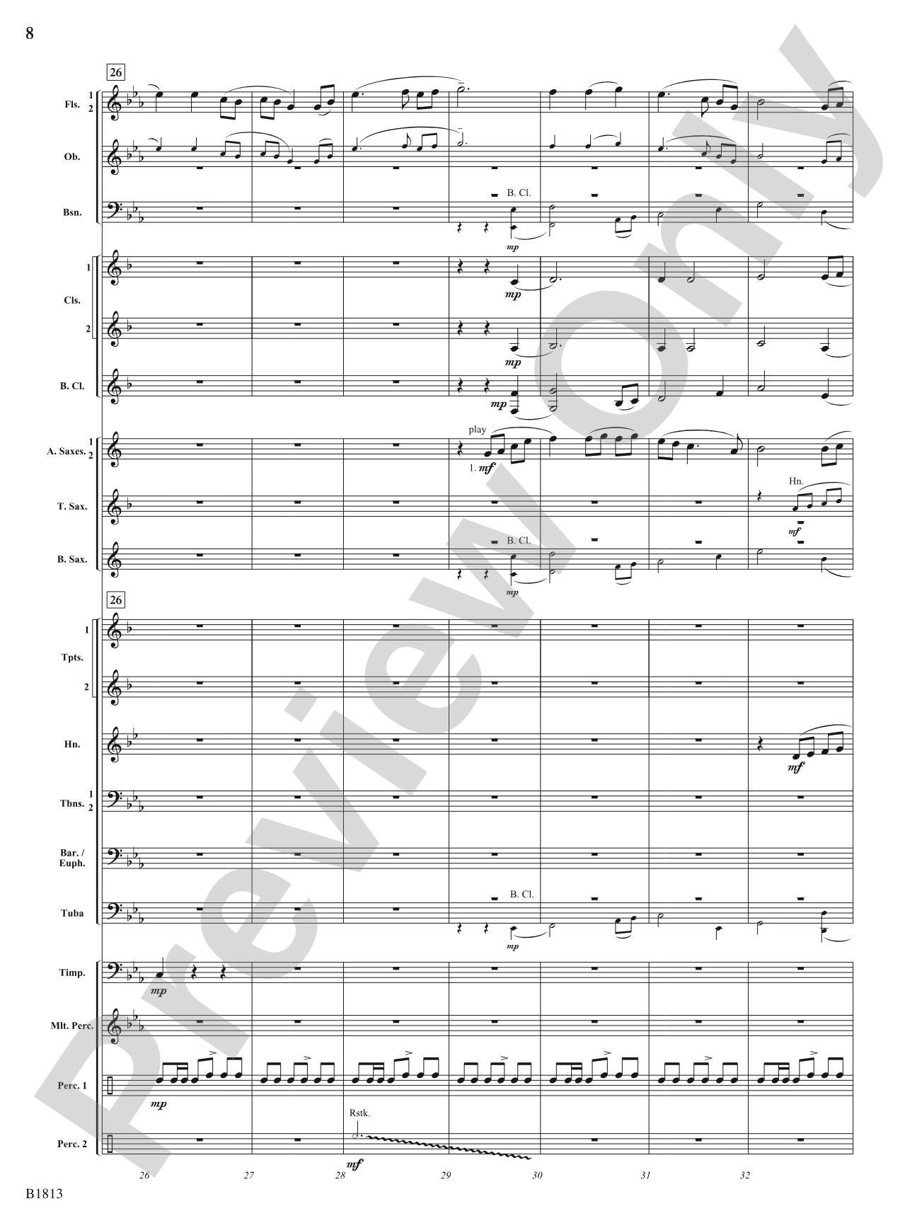 Multnomah (Legend of the Falls): Concert Band Conductor Score & Parts