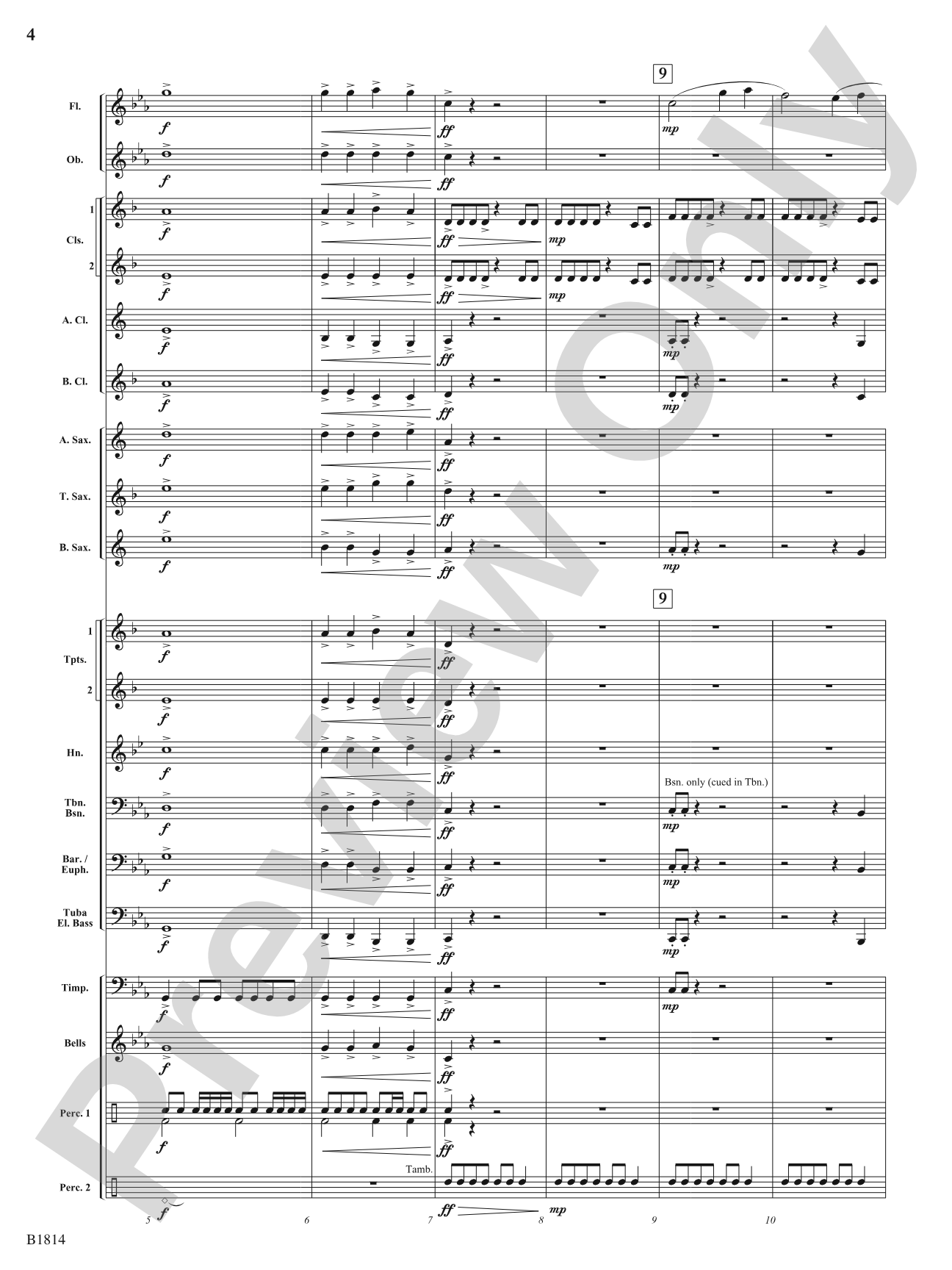 Crossing the Rubicon: Concert Band Conductor Score & Parts