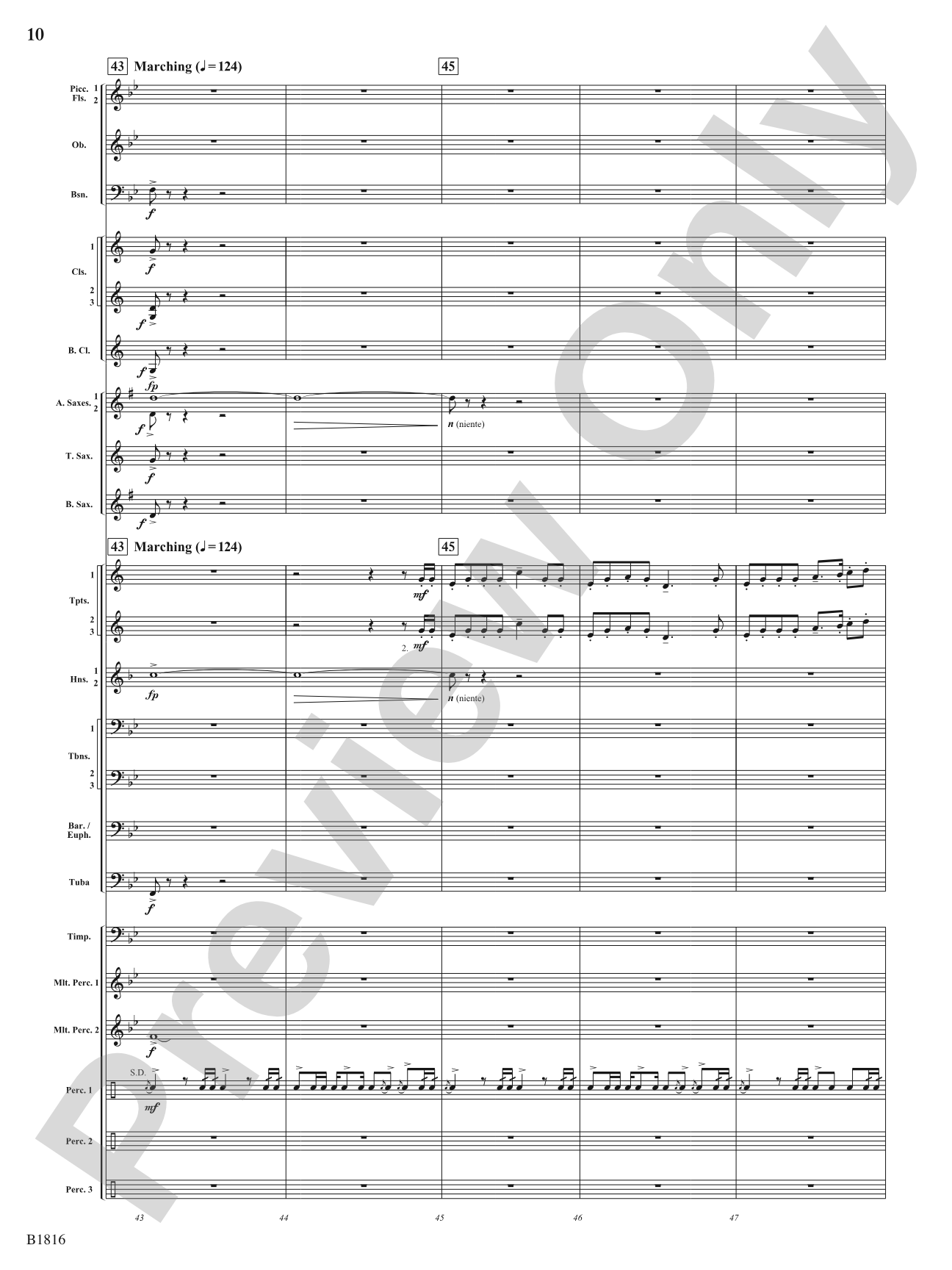 Sultana: 1865: Concert Band Conductor Score & Parts