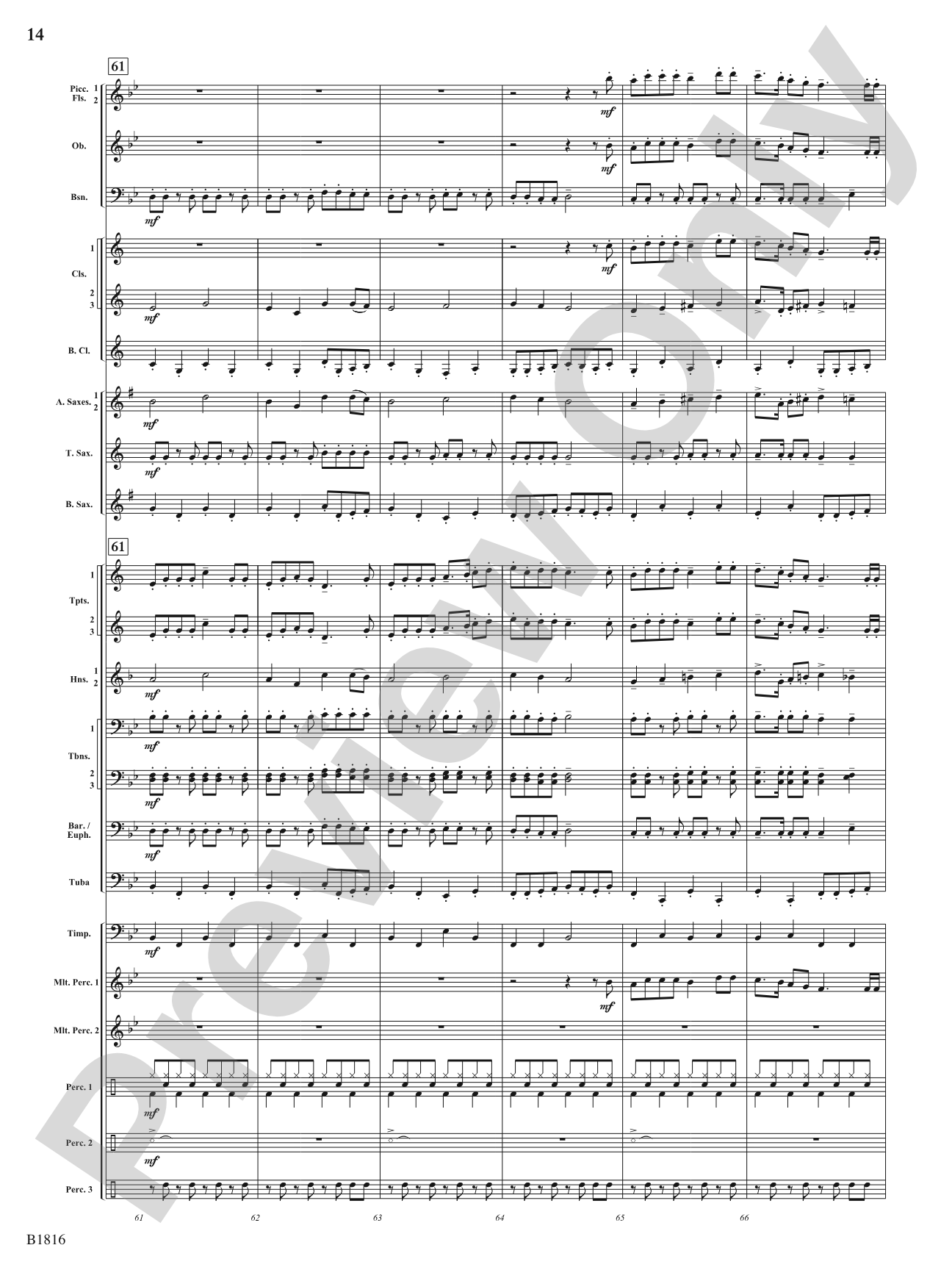 Sultana: 1865: Concert Band Conductor Score & Parts