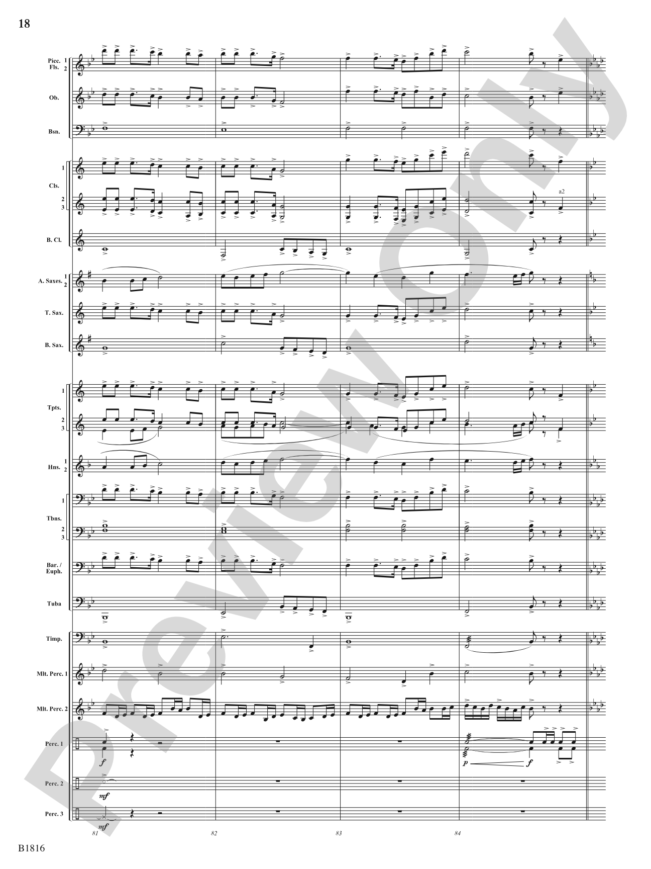 Sultana: 1865: Concert Band Conductor Score & Parts