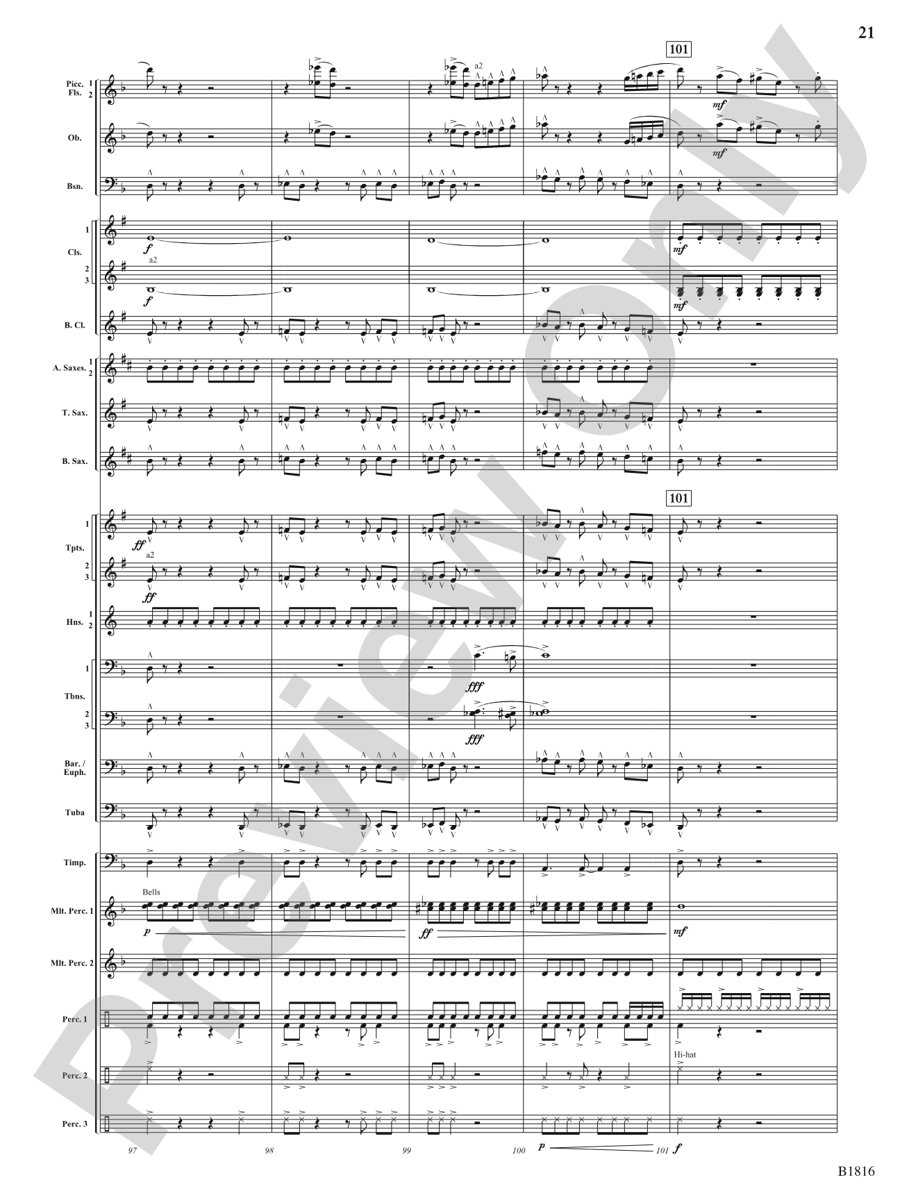 Sultana: 1865: Concert Band Conductor Score & Parts