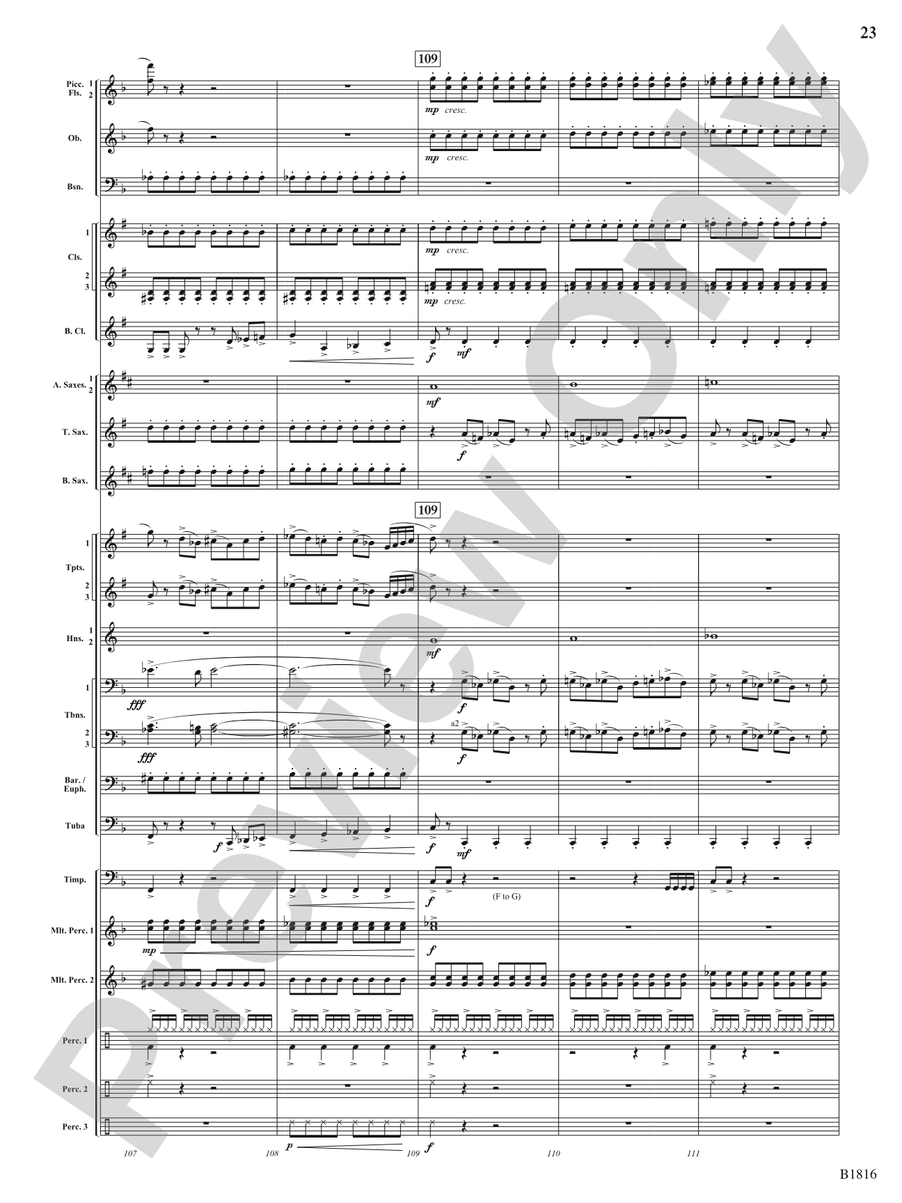 Sultana: 1865: Concert Band Conductor Score & Parts