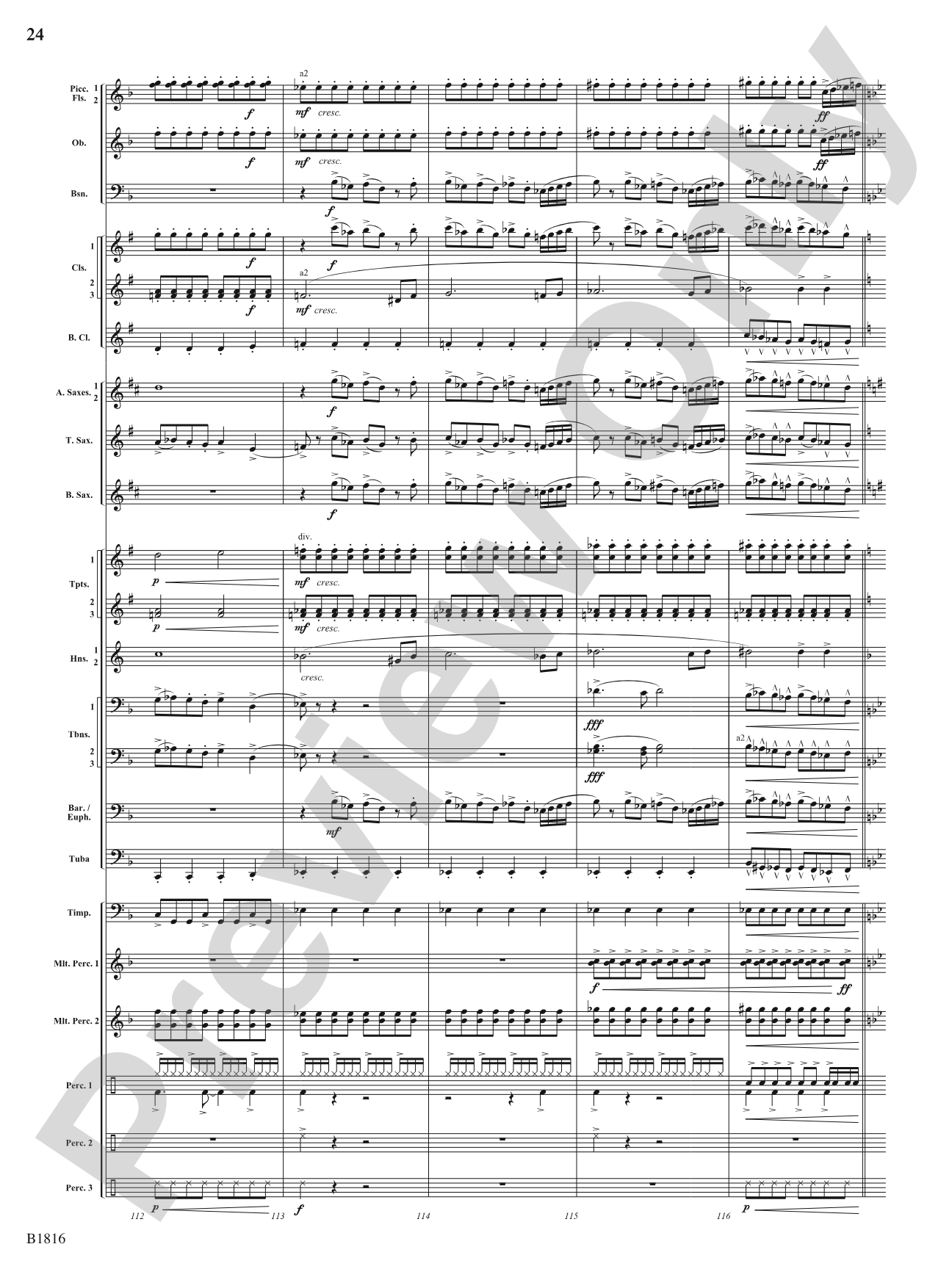 Sultana: 1865: Concert Band Conductor Score & Parts