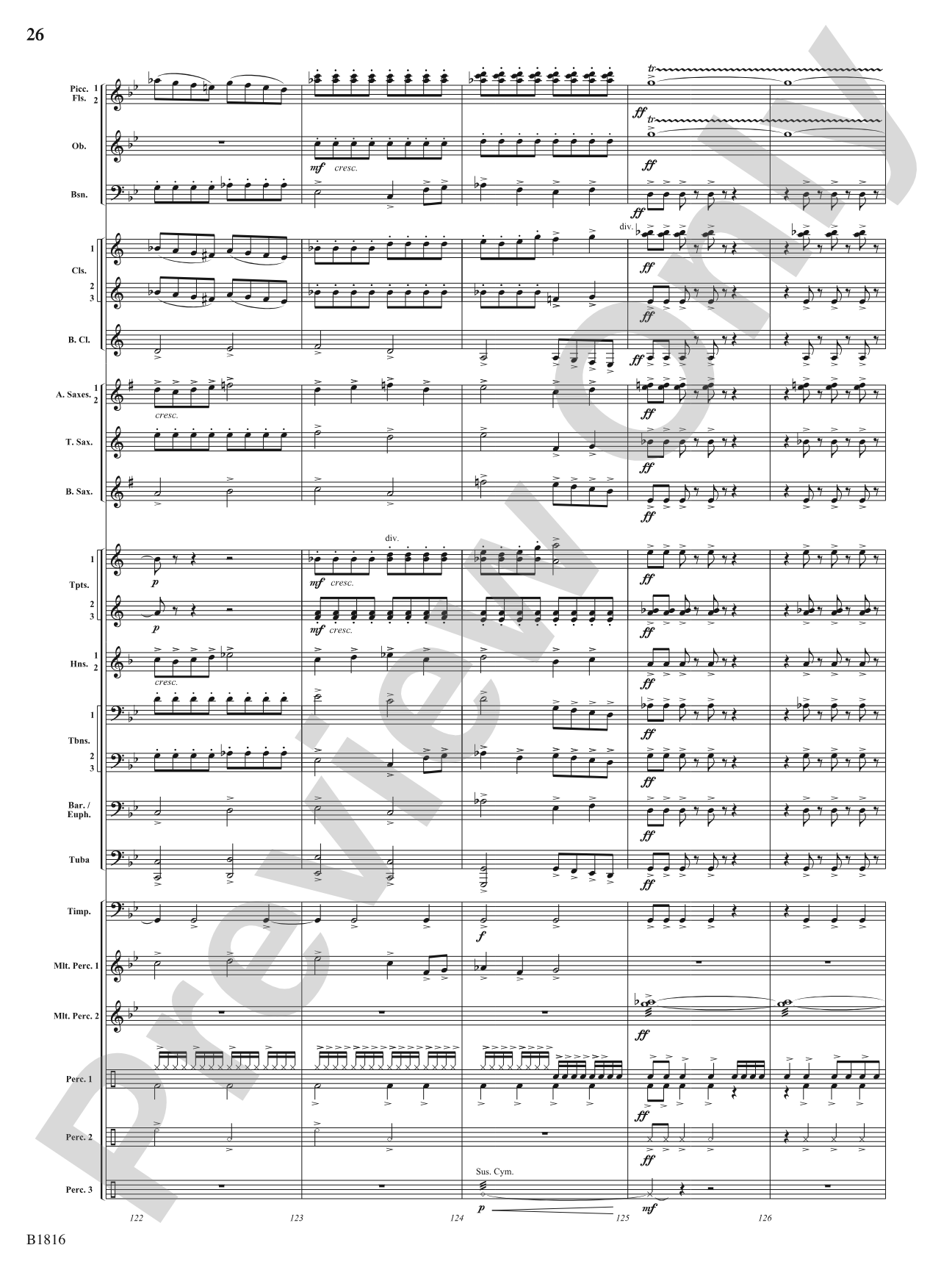 Sultana: 1865: Concert Band Conductor Score & Parts