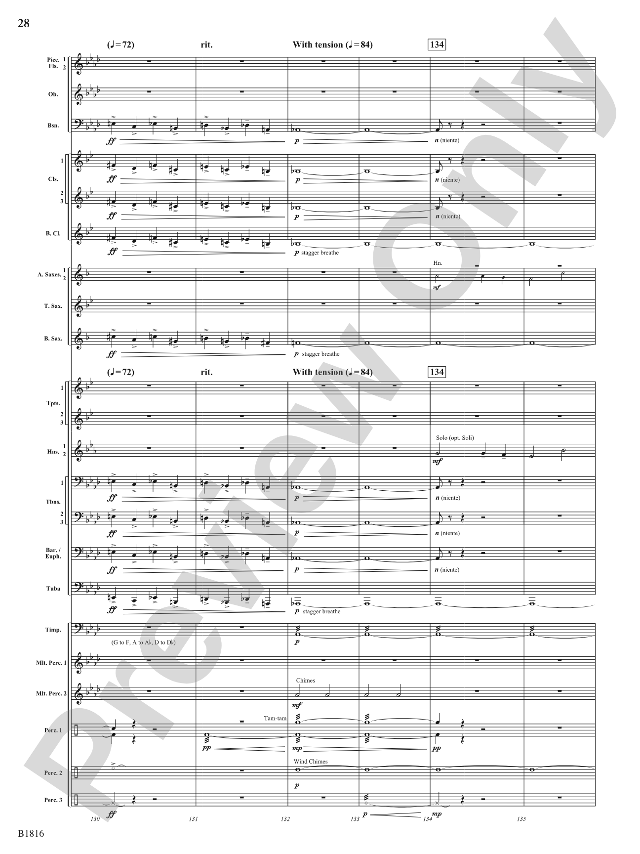 Sultana: 1865: Concert Band Conductor Score & Parts