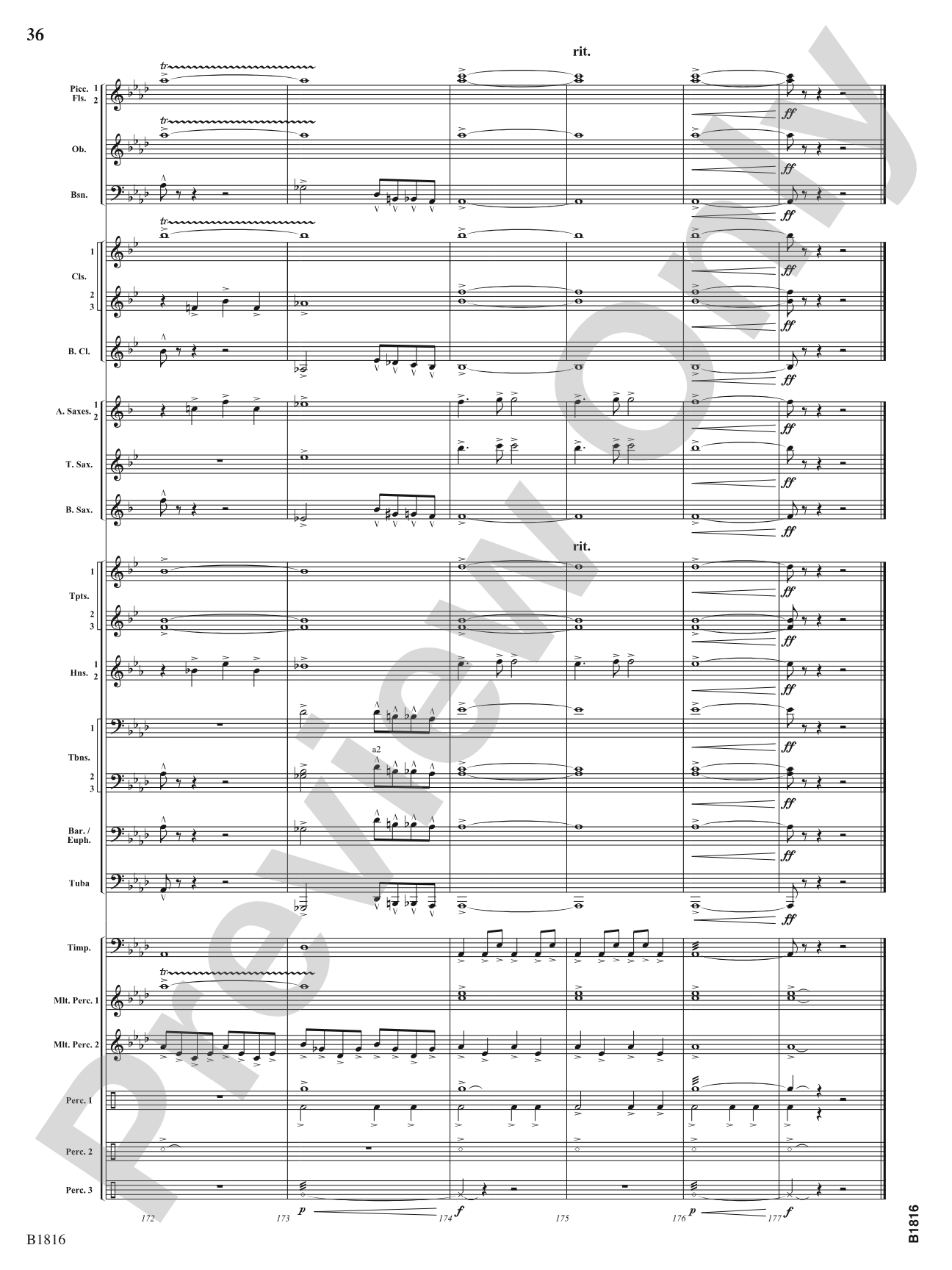 Sultana: 1865: Concert Band Conductor Score & Parts