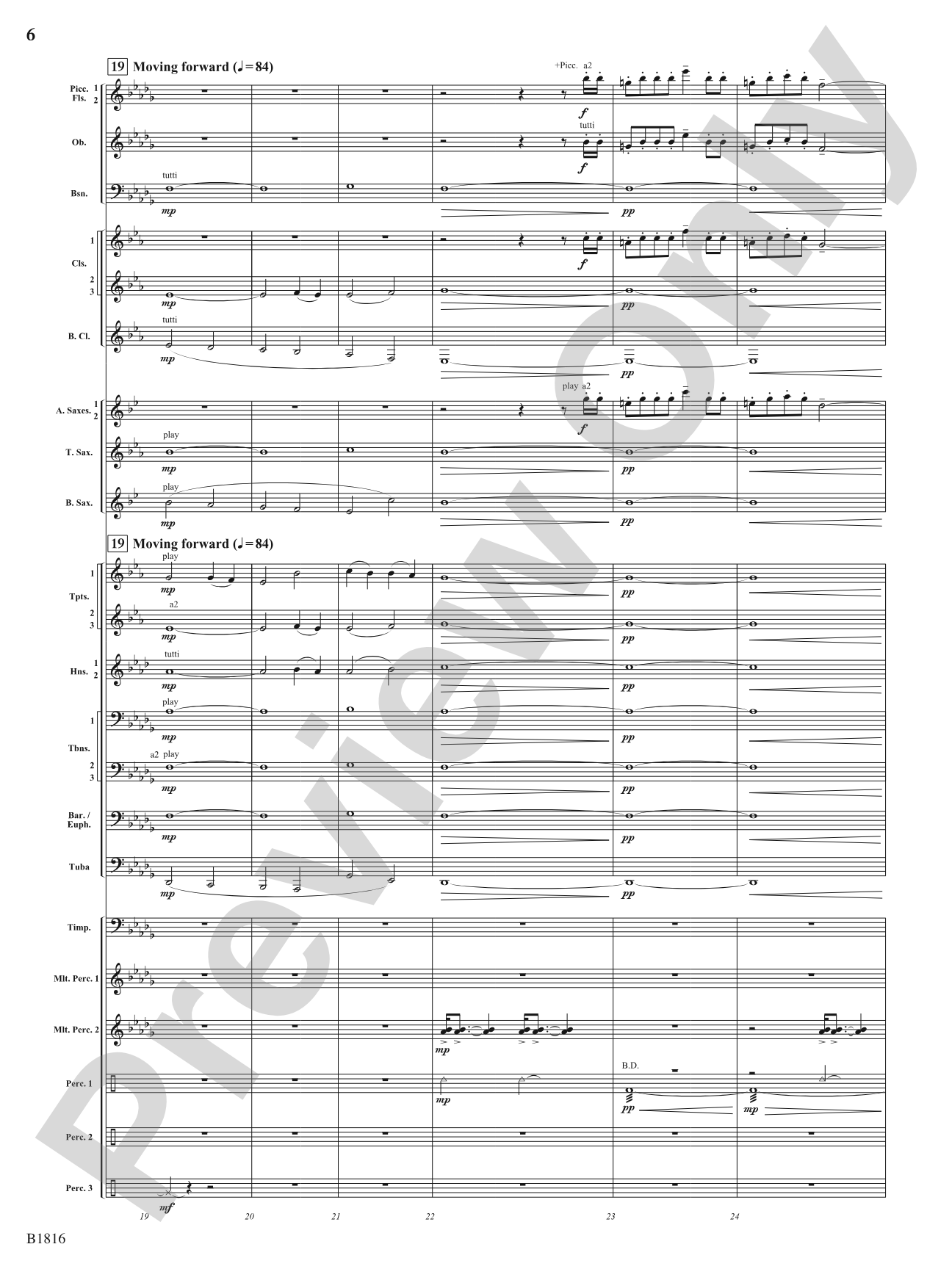 Sultana: 1865: Concert Band Conductor Score & Parts