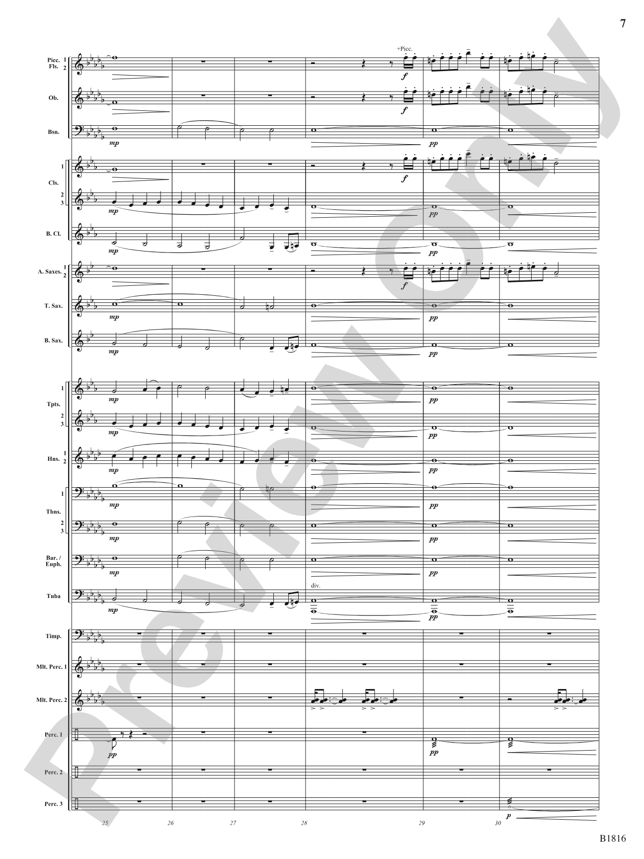 Sultana: 1865: Concert Band Conductor Score & Parts