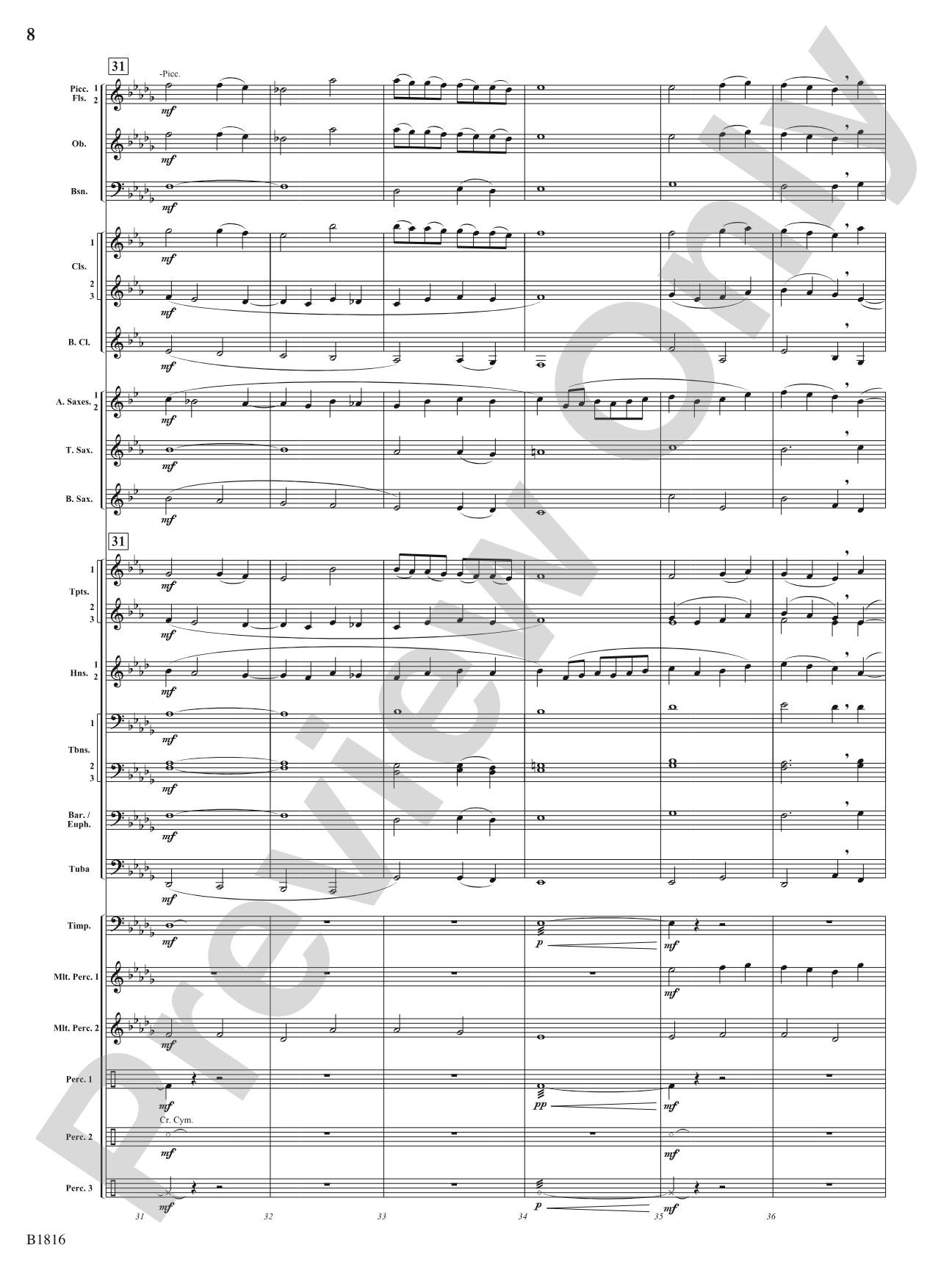 Sultana: 1865: Concert Band Conductor Score & Parts