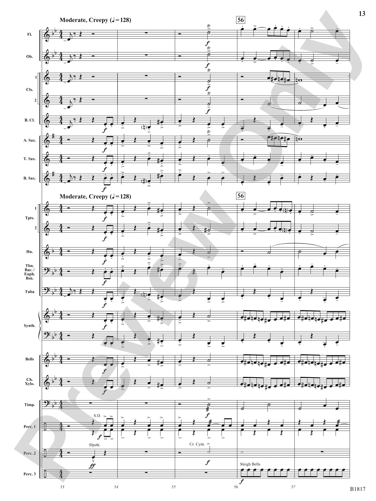 We Wish You a Scary Christmas!: Concert Band Conductor Score & Parts