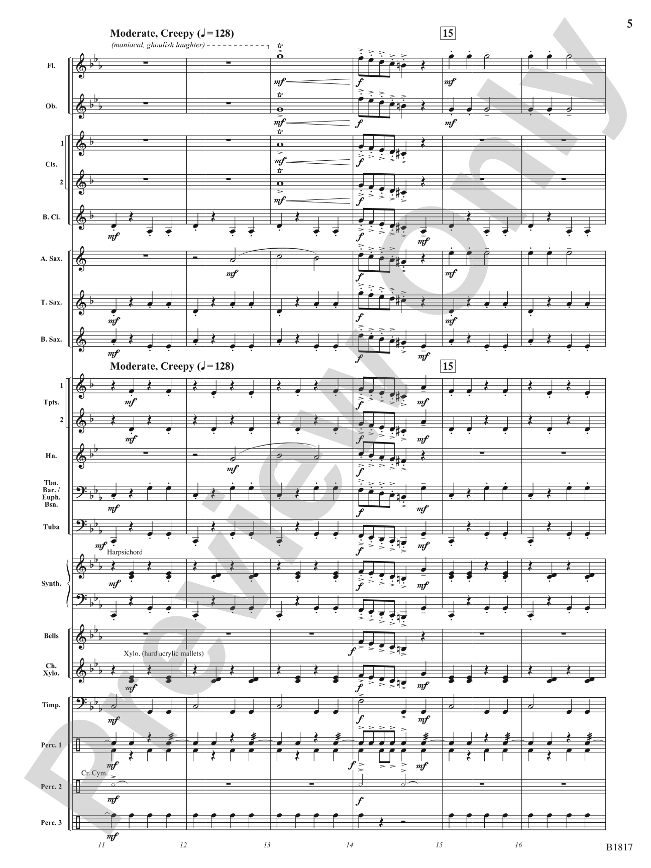 We Wish You a Scary Christmas!: Concert Band Conductor Score & Parts