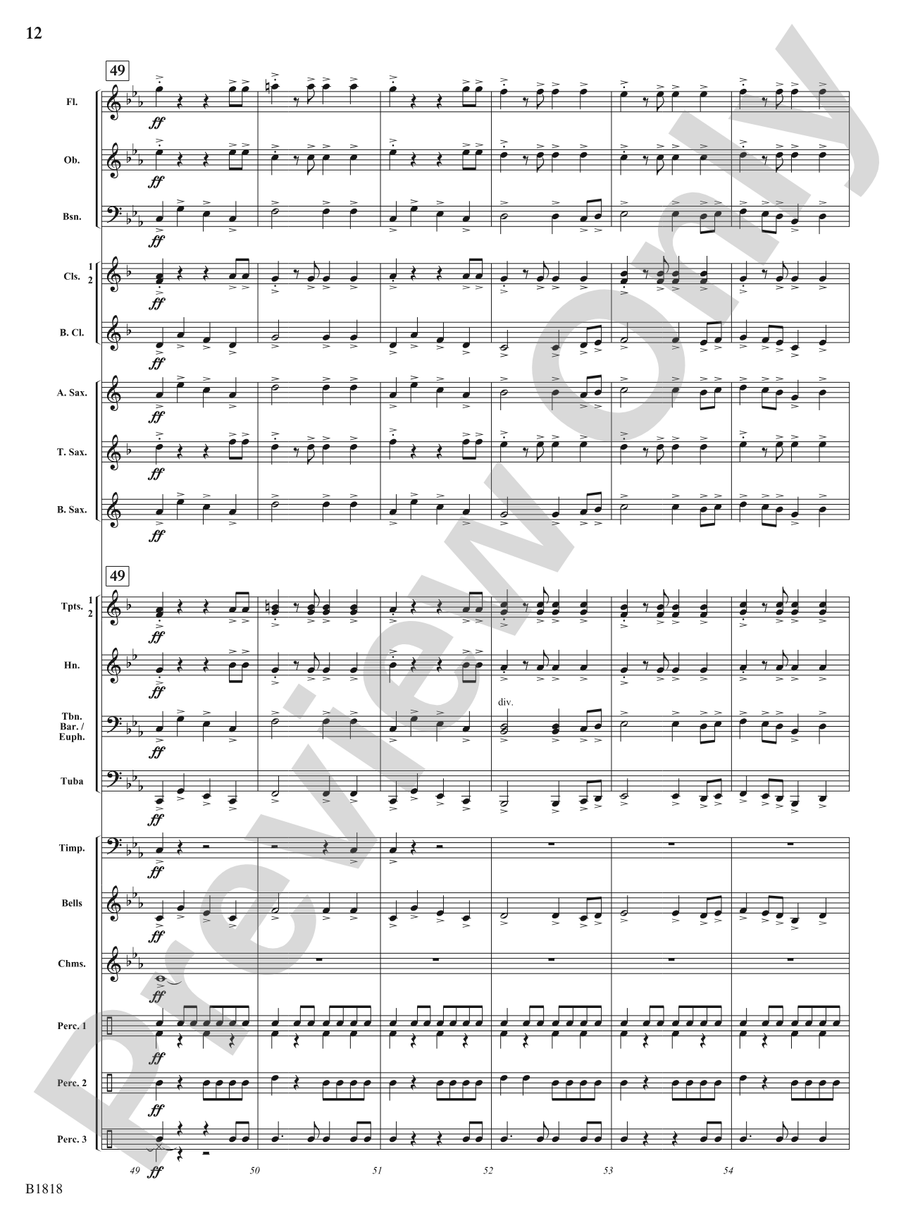 Champions Rising: Concert Band Conductor Score & Parts