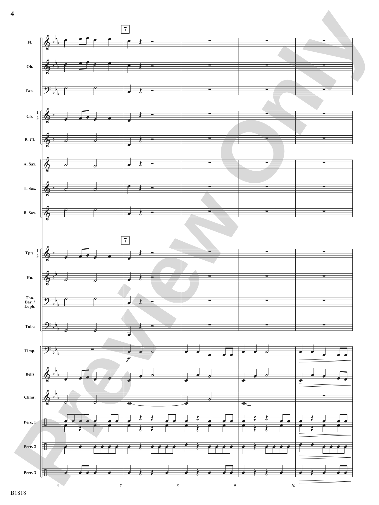 Champions Rising: Concert Band Conductor Score & Parts