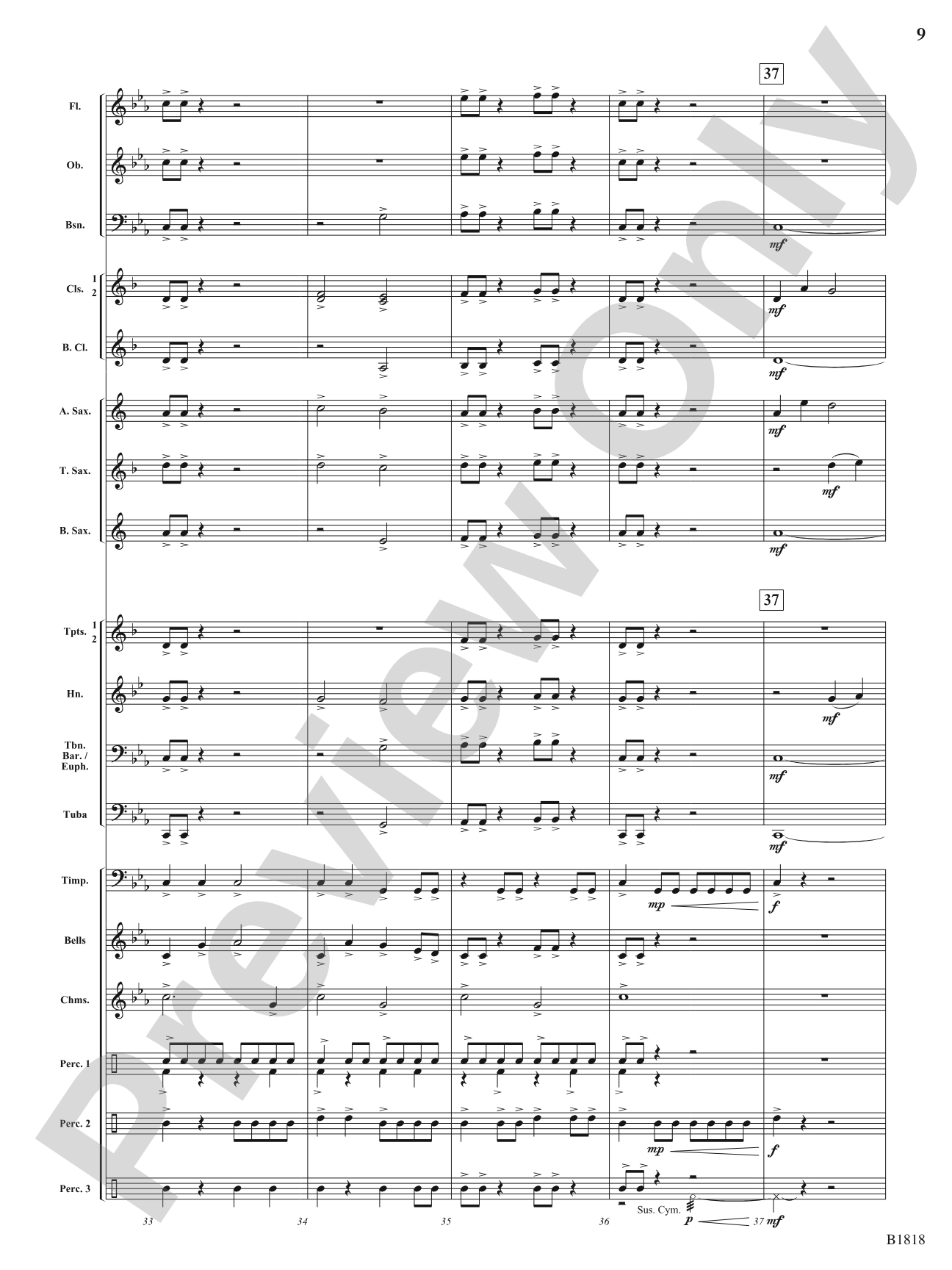Champions Rising: Concert Band Conductor Score & Parts