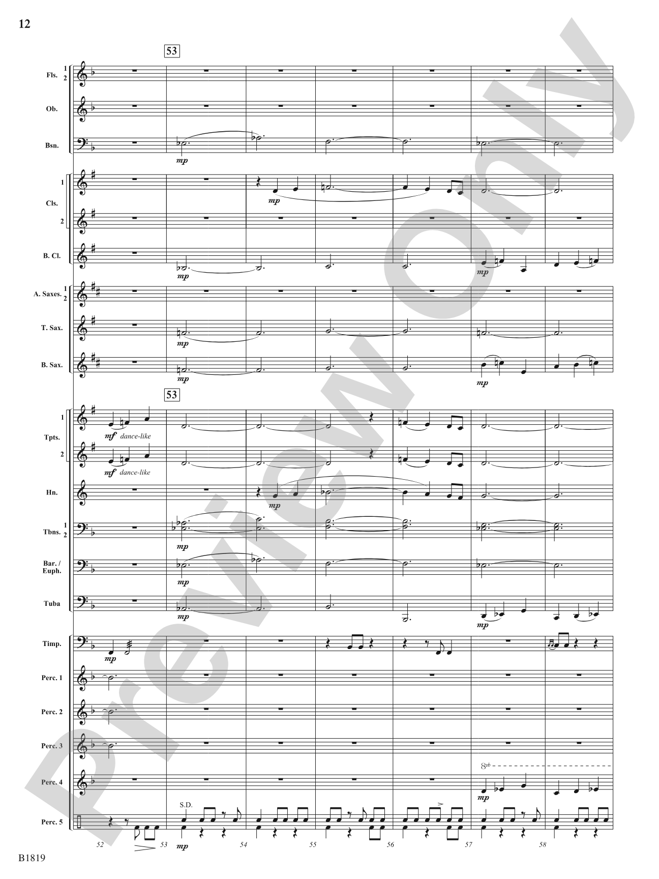 Wellspring: Concert Band Conductor Score & Parts