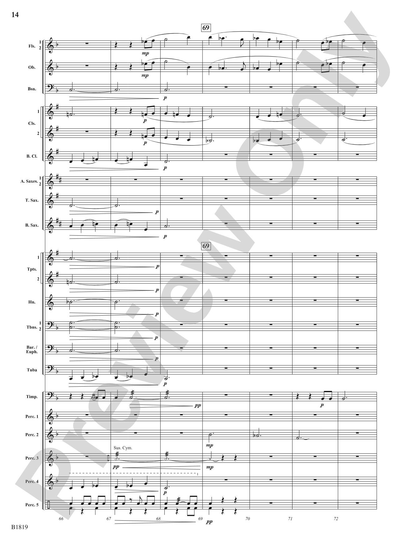 Wellspring: Concert Band Conductor Score & Parts