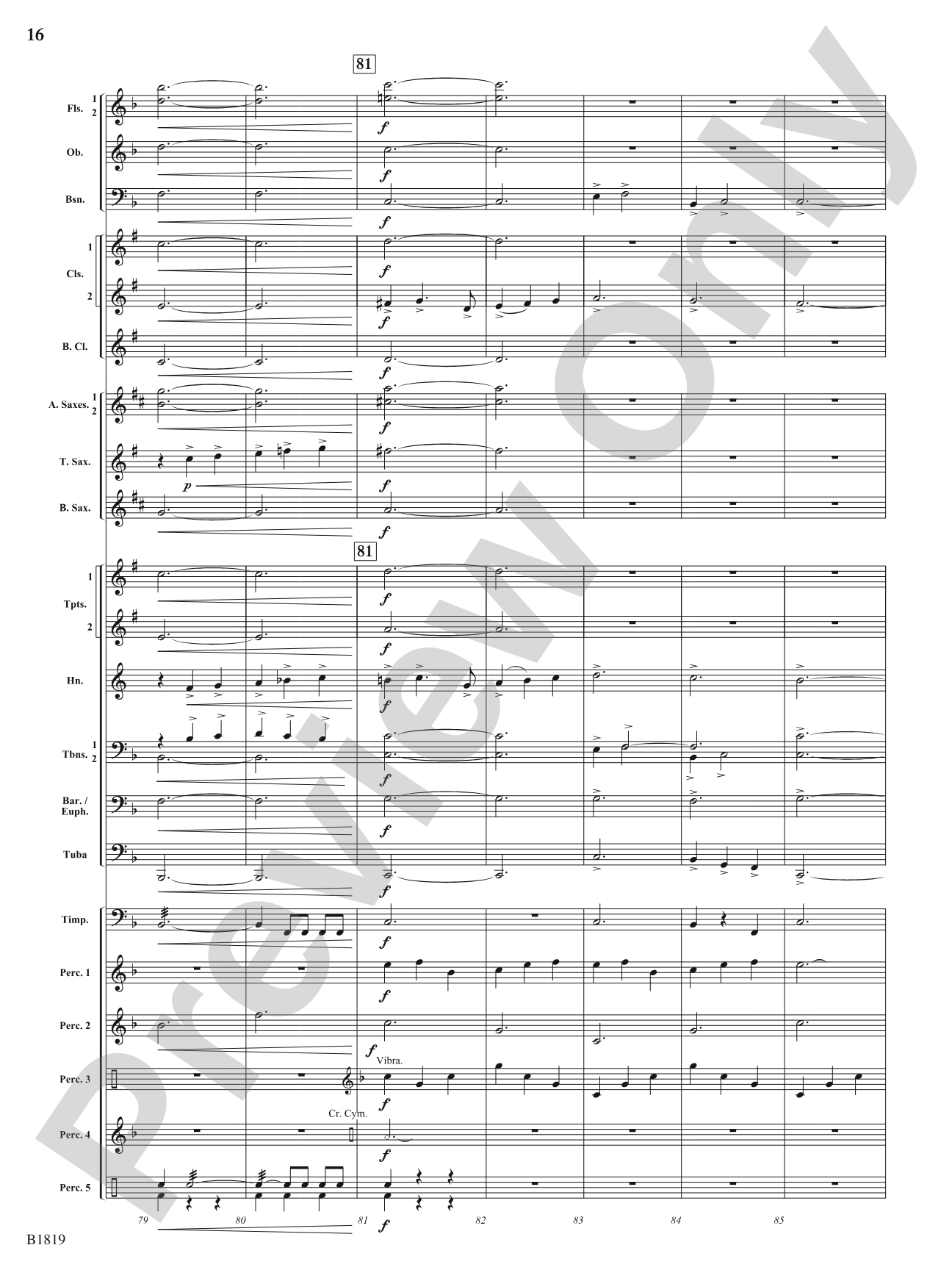 Wellspring: Concert Band Conductor Score & Parts
