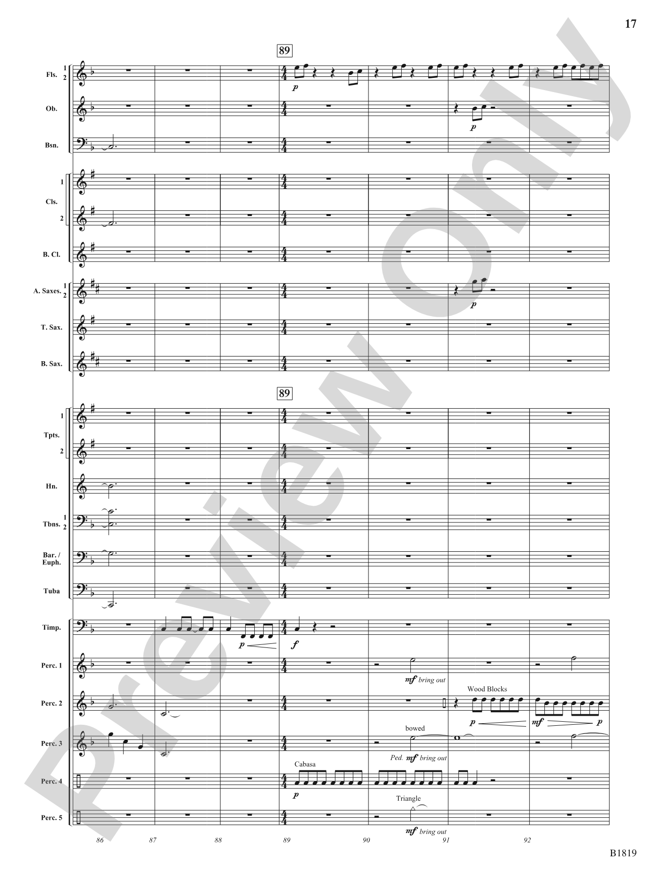 Wellspring: Concert Band Conductor Score & Parts