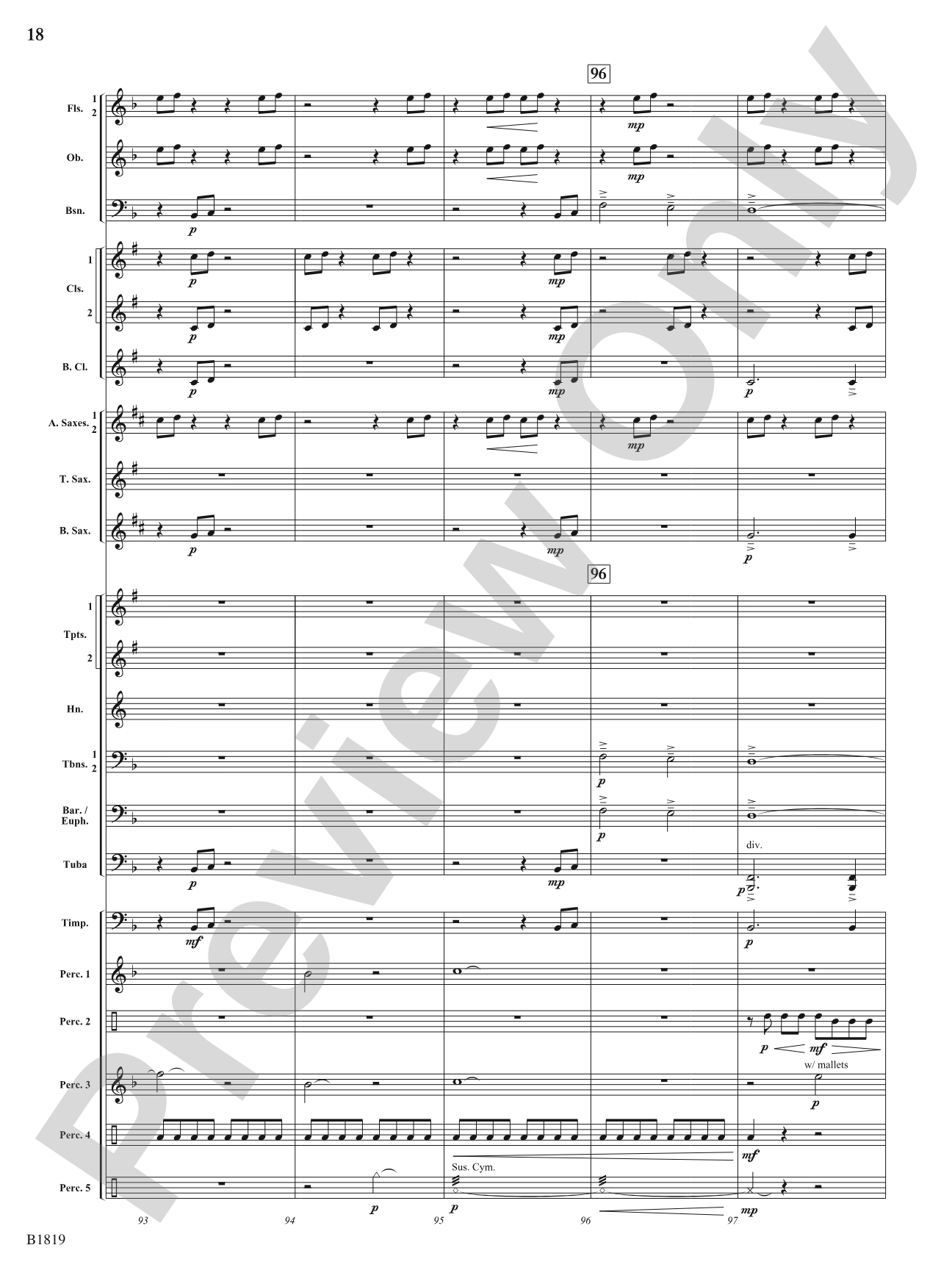 Wellspring: Concert Band Conductor Score & Parts