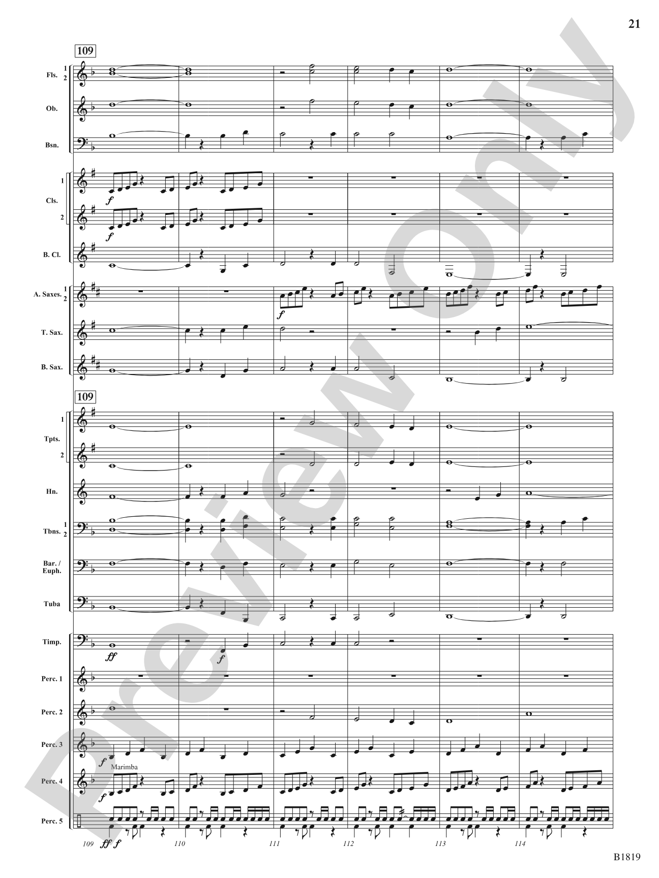 Wellspring: Concert Band Conductor Score & Parts
