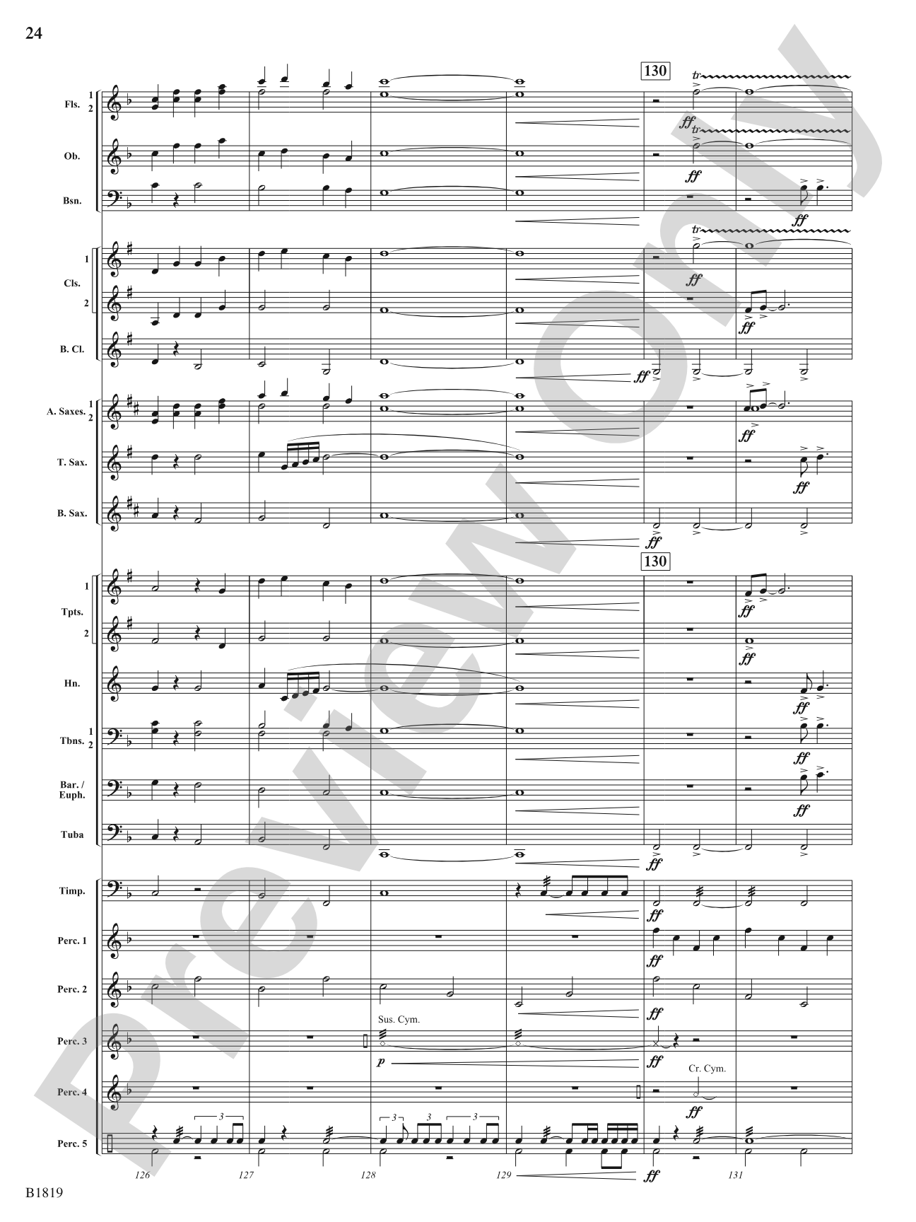 Wellspring: Concert Band Conductor Score & Parts