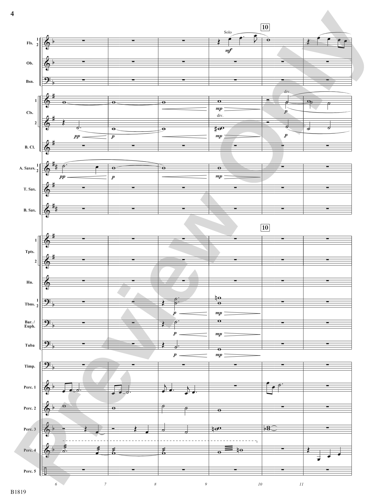 Wellspring: Concert Band Conductor Score & Parts